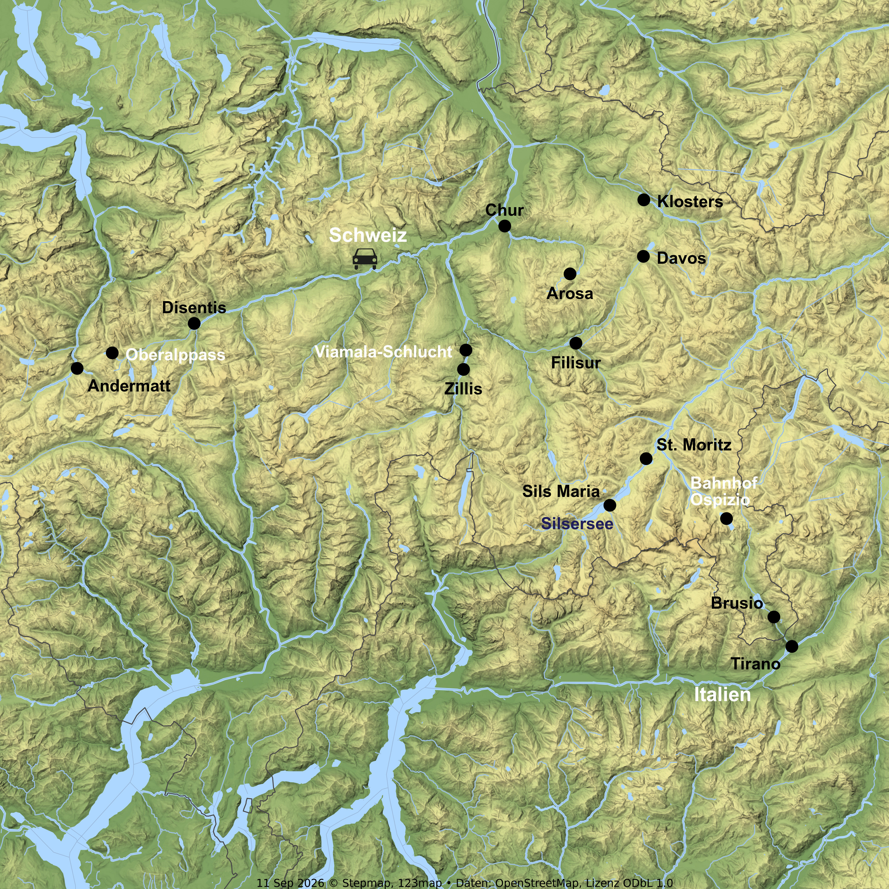 Bahnerlebnisreise mit Aufenthalt in Klosters/Davos