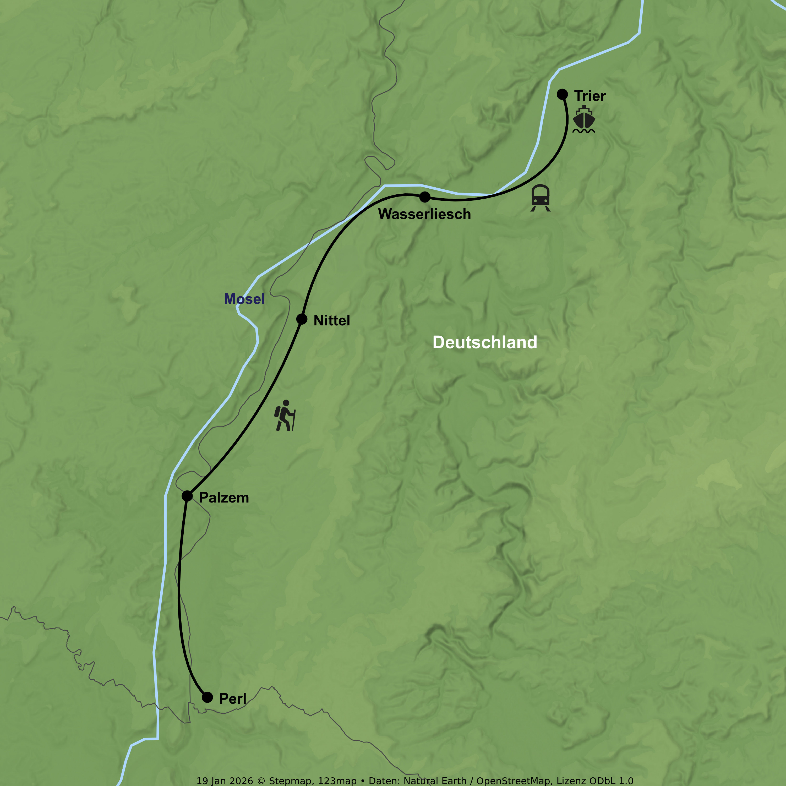 Wanderurlaub von Perl bis Trier