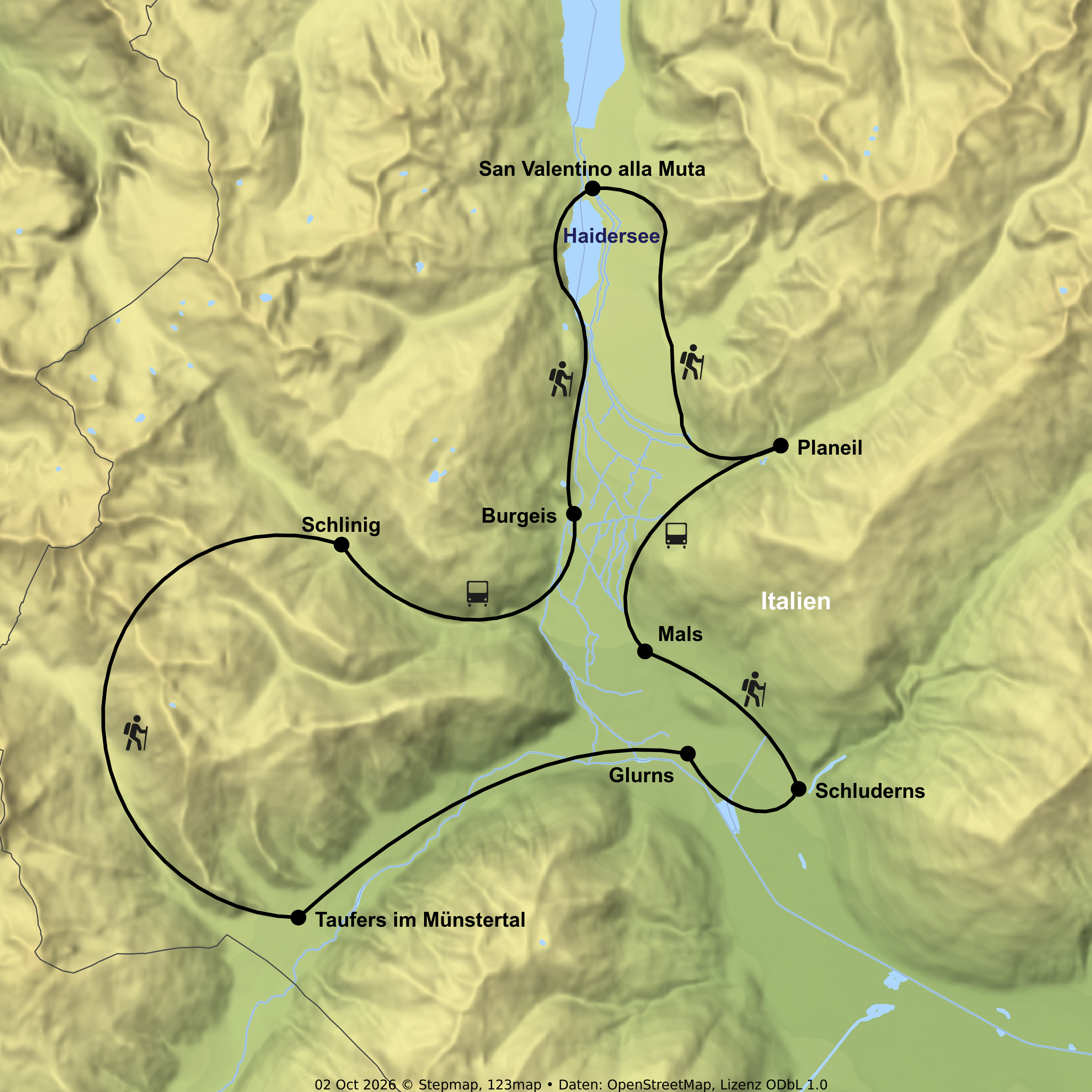 Wanderurlaub im Vinschgau ab/bis Mals