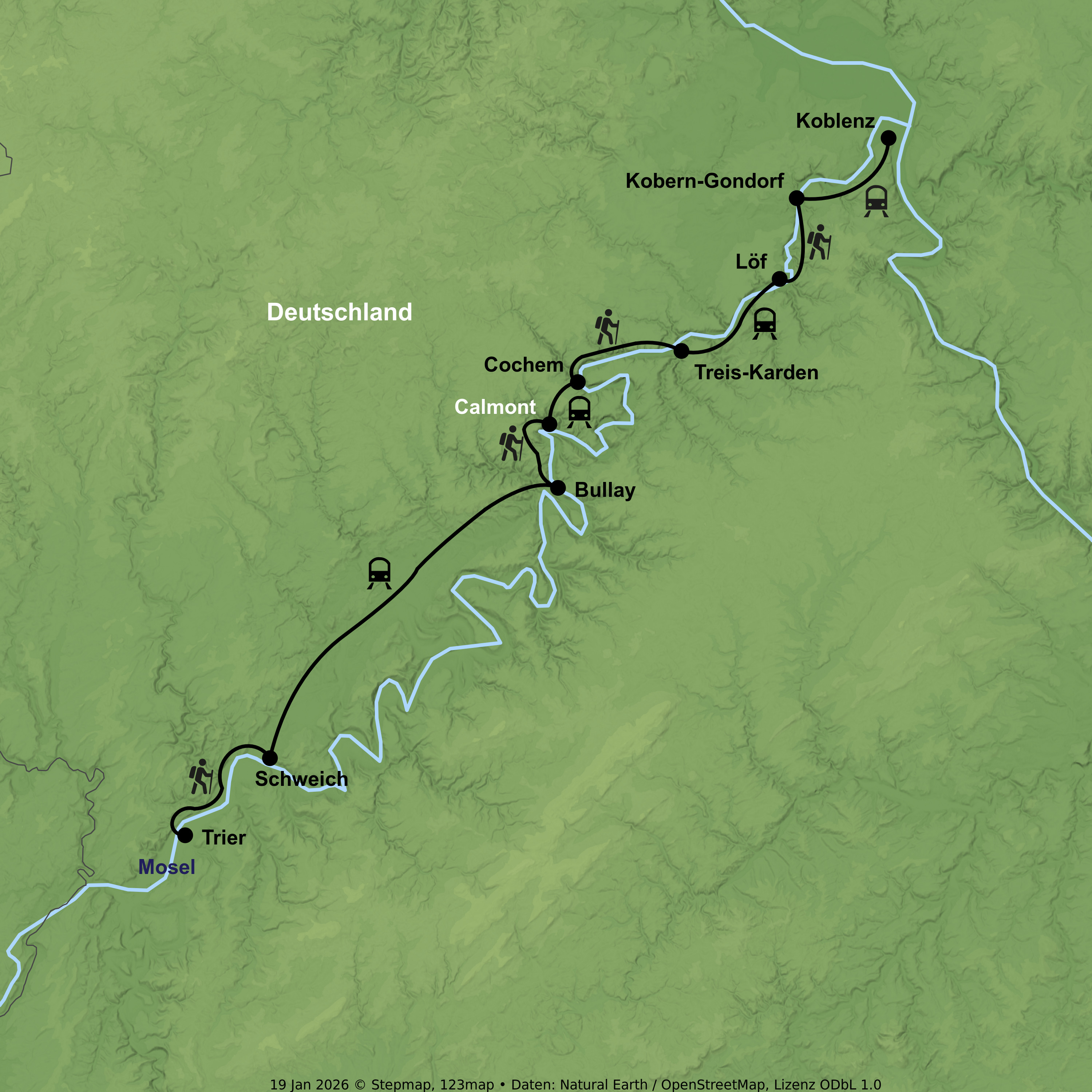 Wanderurlaub von Trier bis Koblenz