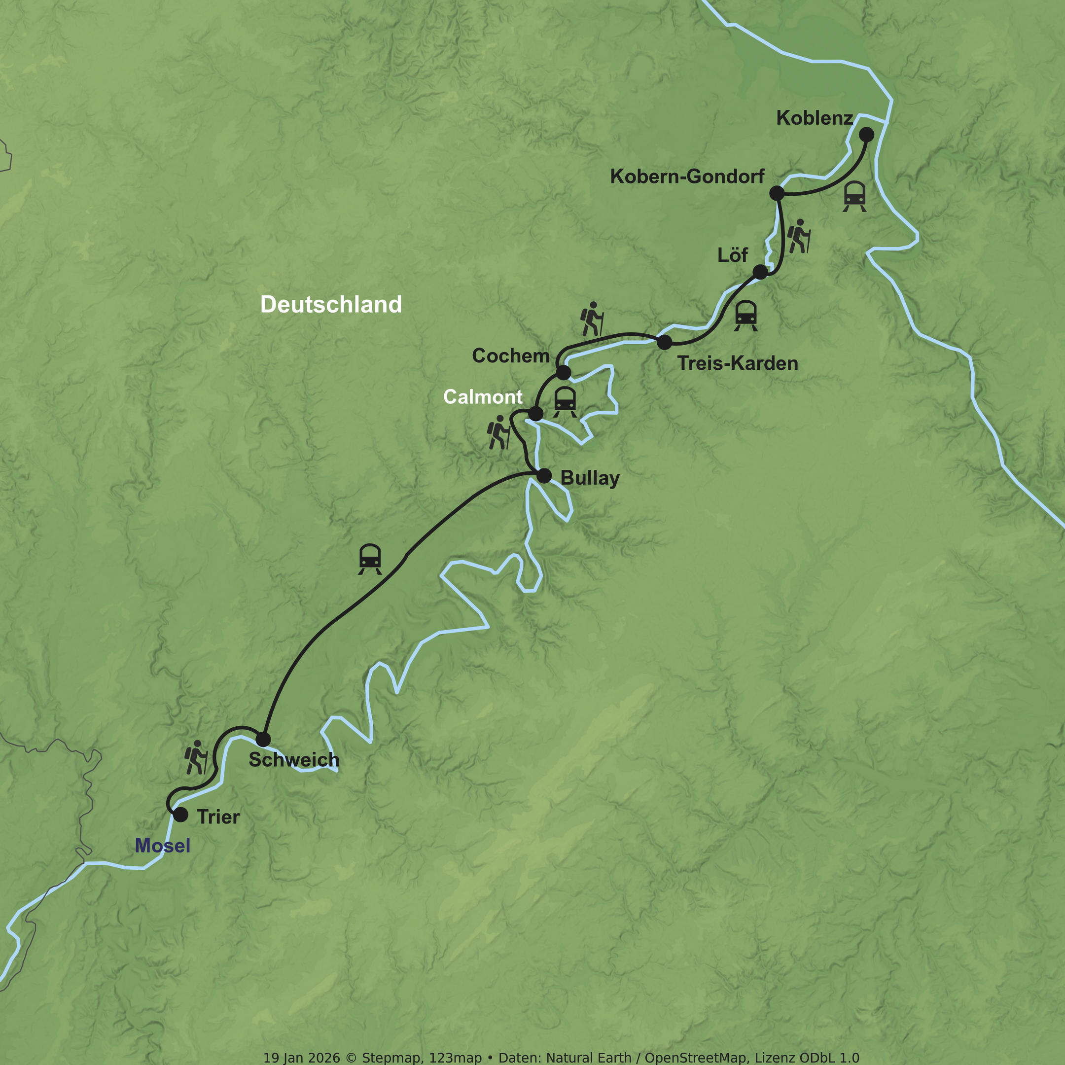 Wanderurlaub von Trier bis Koblenz
