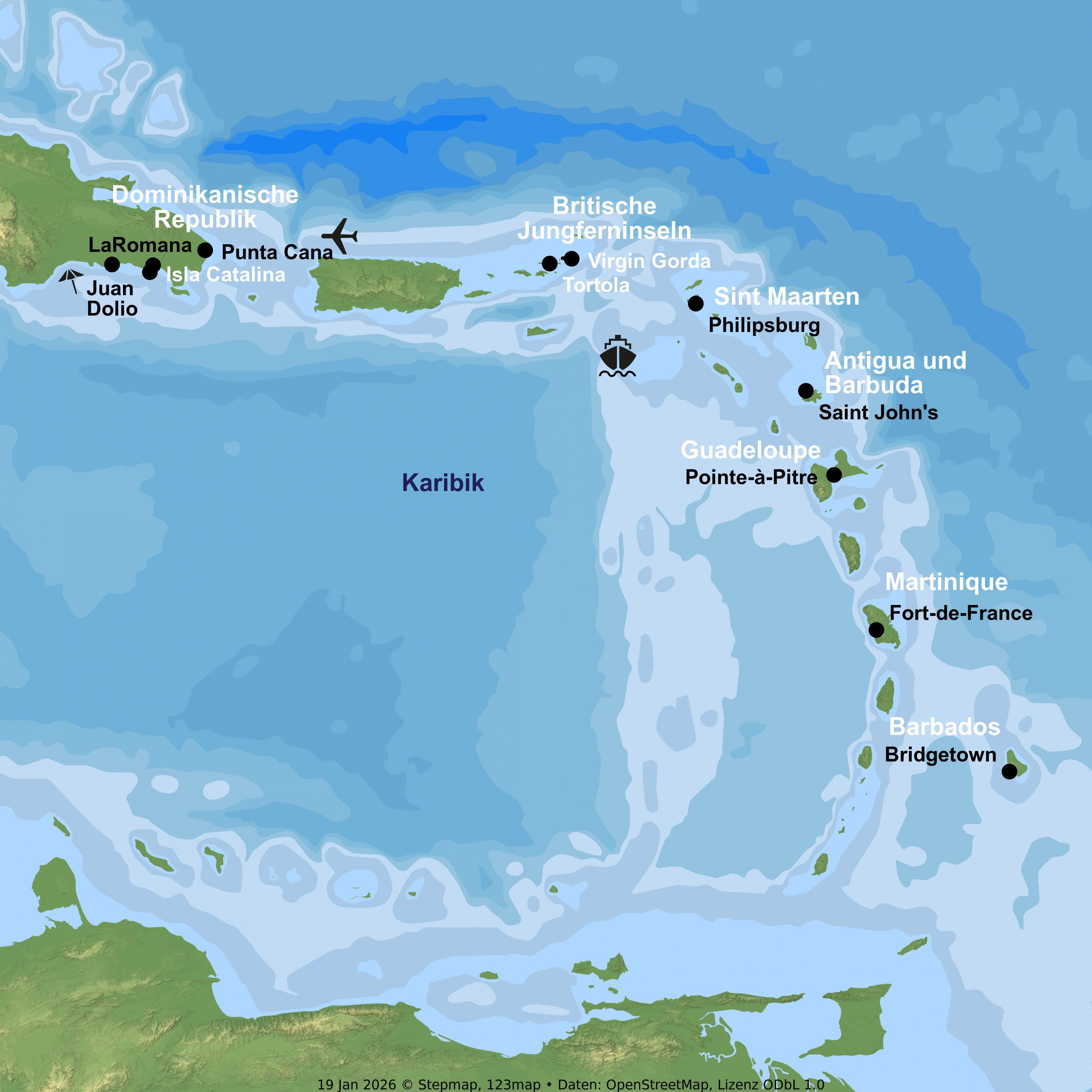 Kreuzfahrt mit der MSC Opera ab/an La Romana inkl. Badeaufenthalt in der Dominikanischen Republik