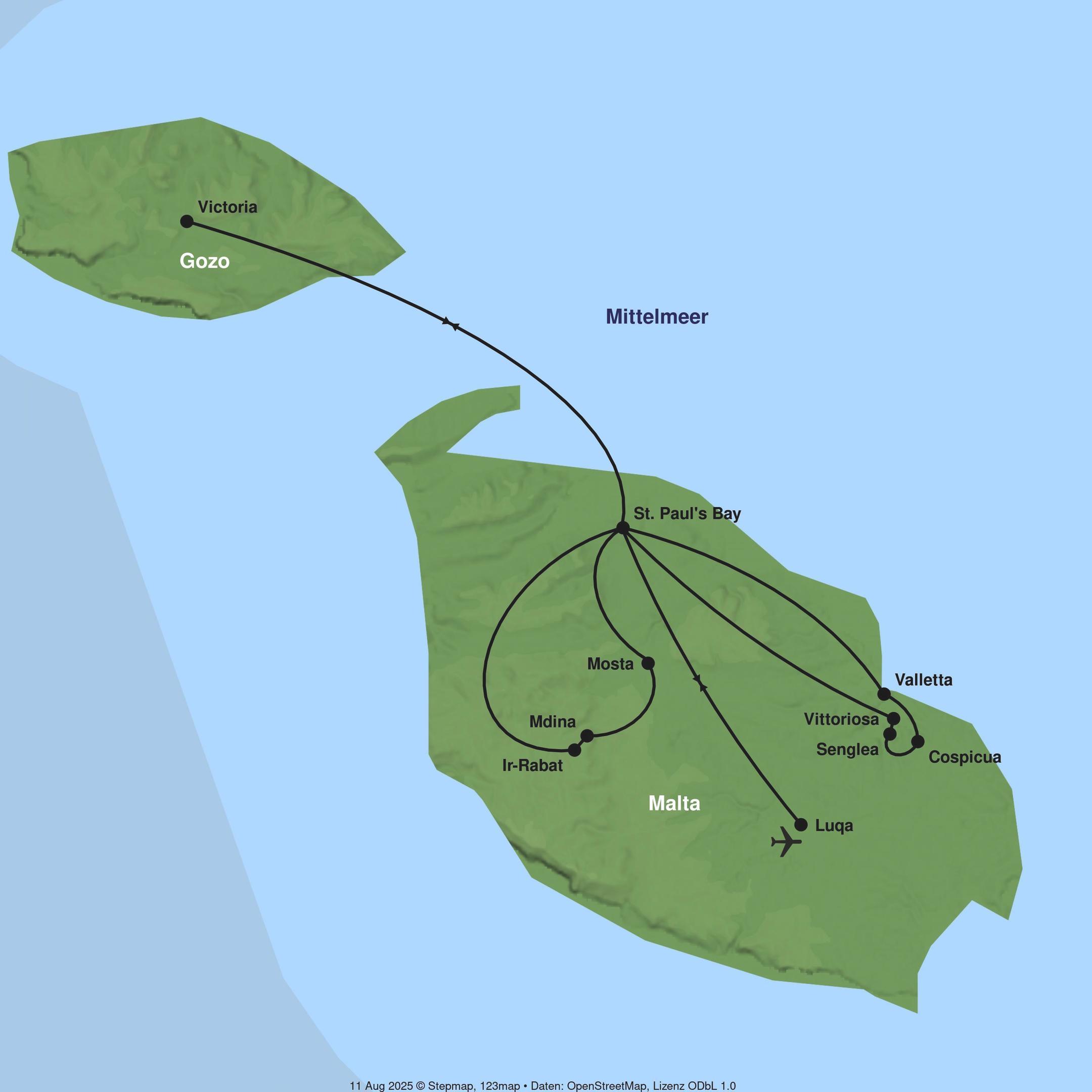 Zwischen historischen Städten und mediterranem Inselgefühl