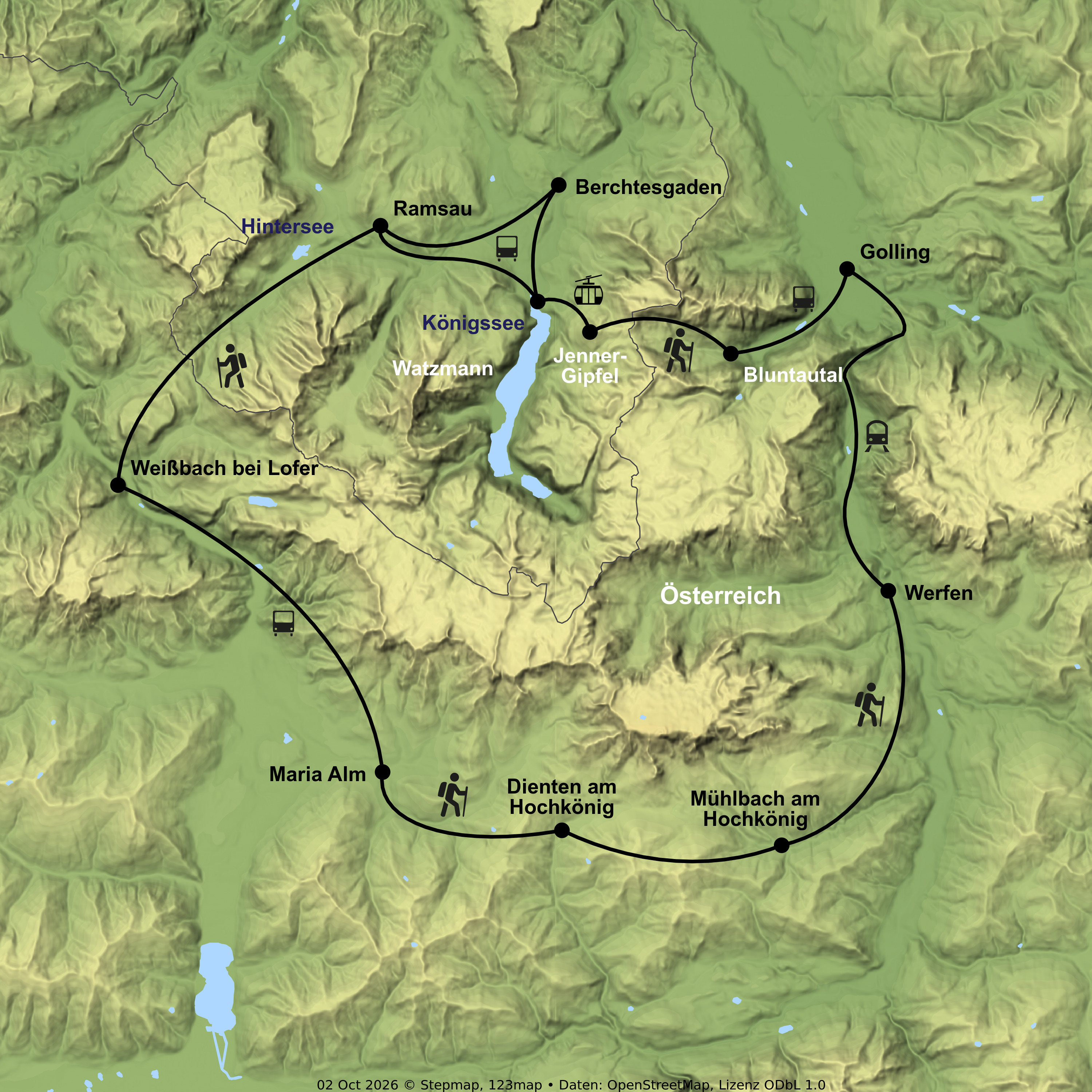 Wanderreise vom Königssee zum Hochkönig