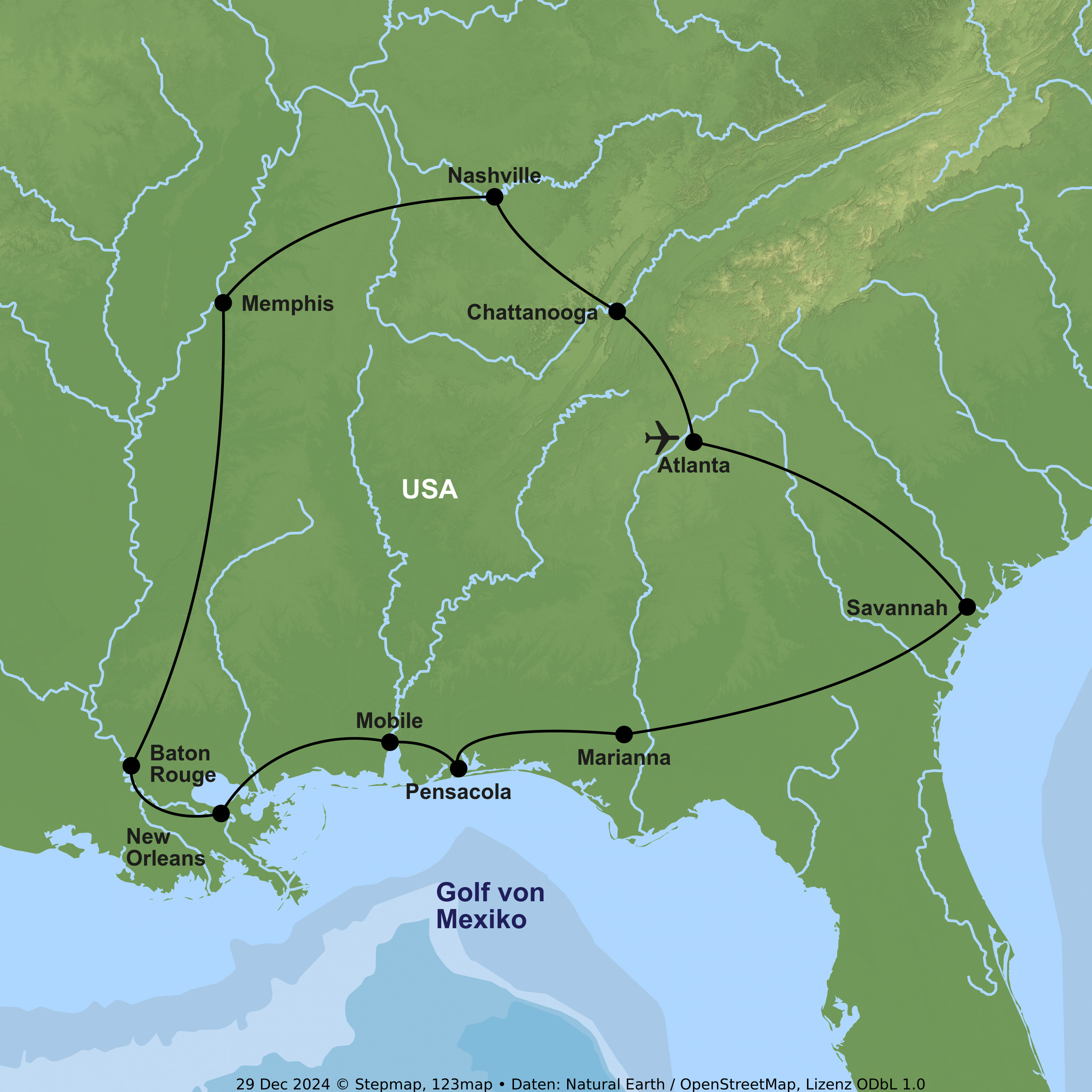 Musik, Kultur und Südstaatenflair