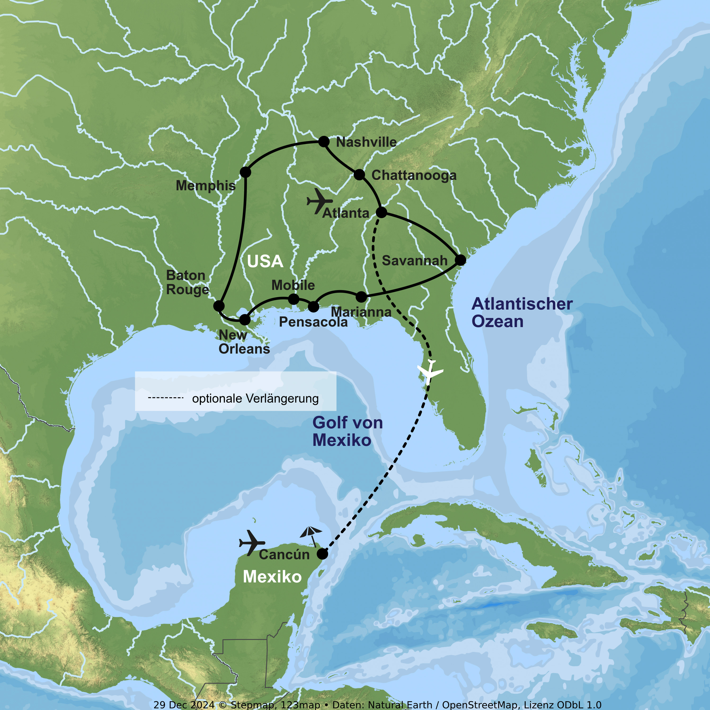 Musik, Kultur und Südstaatenflair