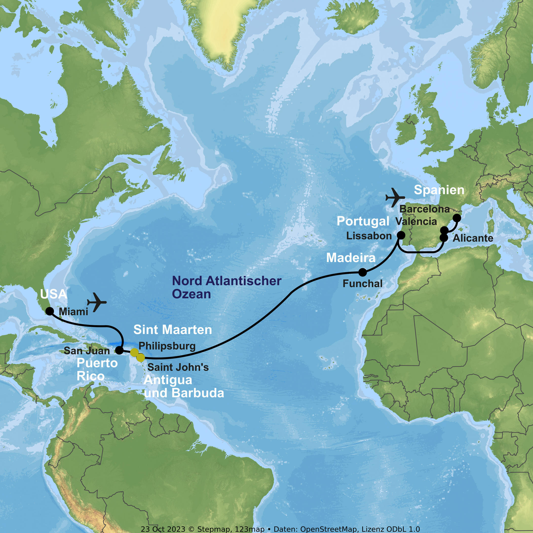 Kreuzfahrt mit MSC Divina von Barcelona nach Miami