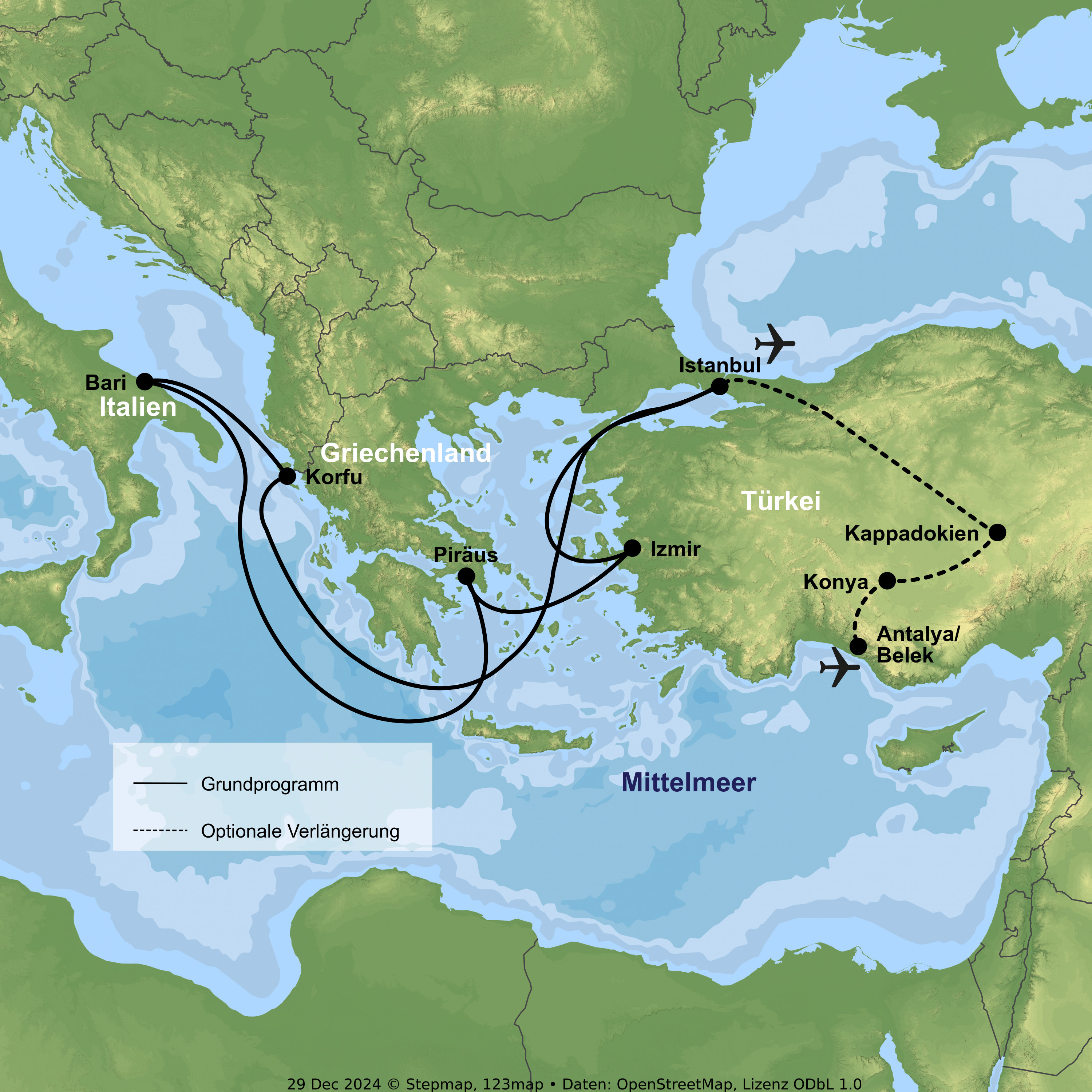 Kreuzfahrt mit MSC Lirica ab/an Istanbul inkl. Stadtprogramm in Istanbul
