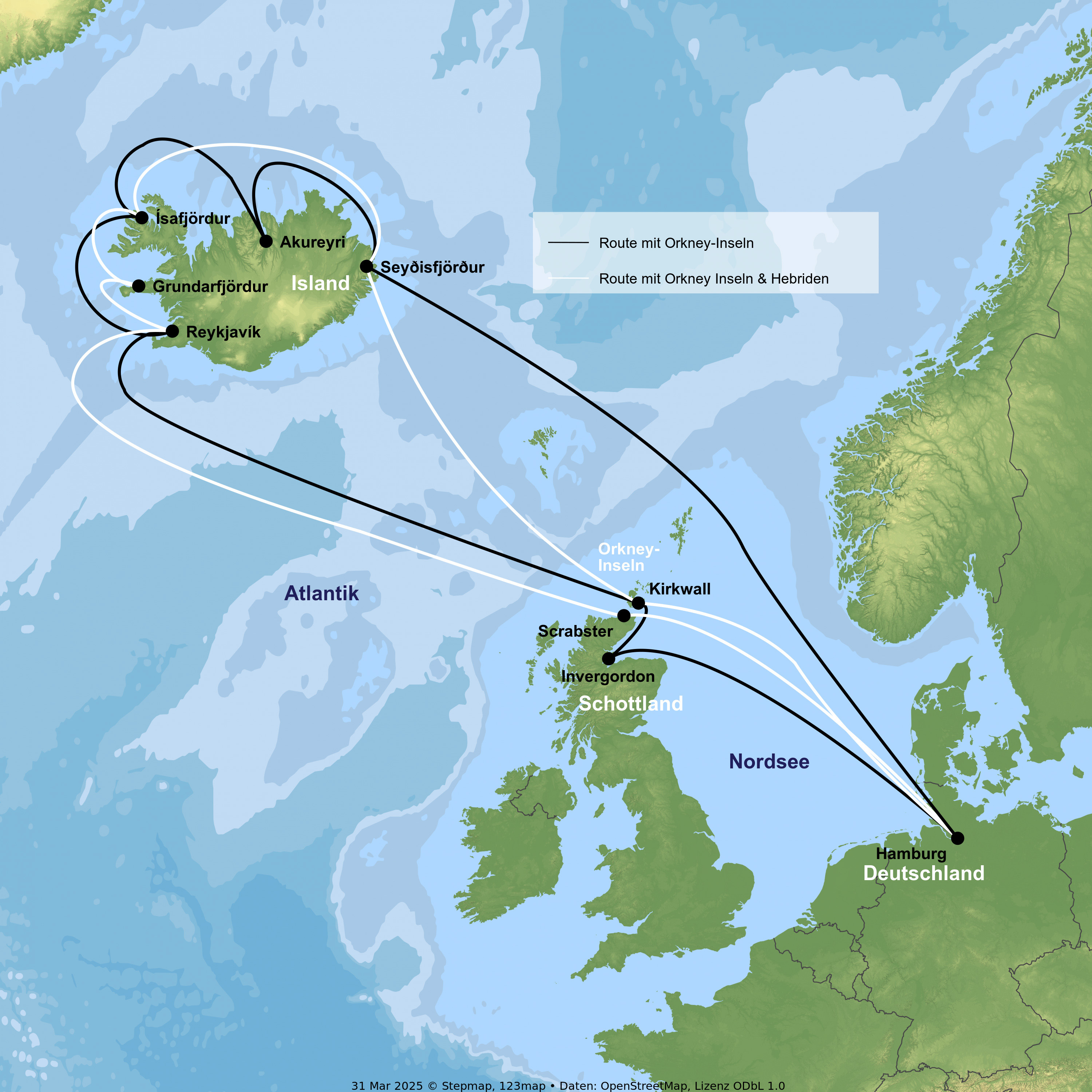 Kreuzfahrt mit der Costa Favolosa ab/an Hamburg