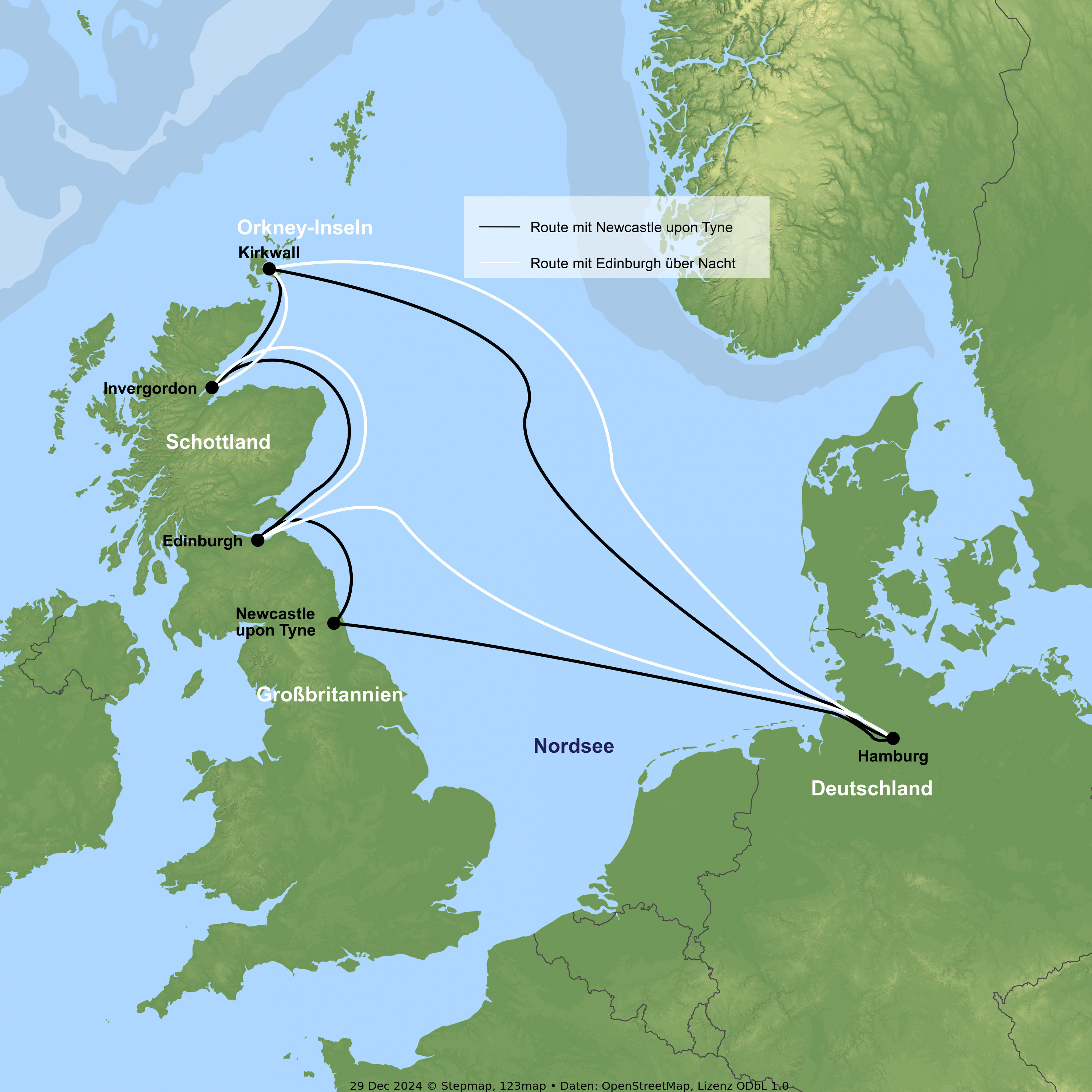 Kreuzfahrt mit der Costa Favolosa ab/an Hamburg