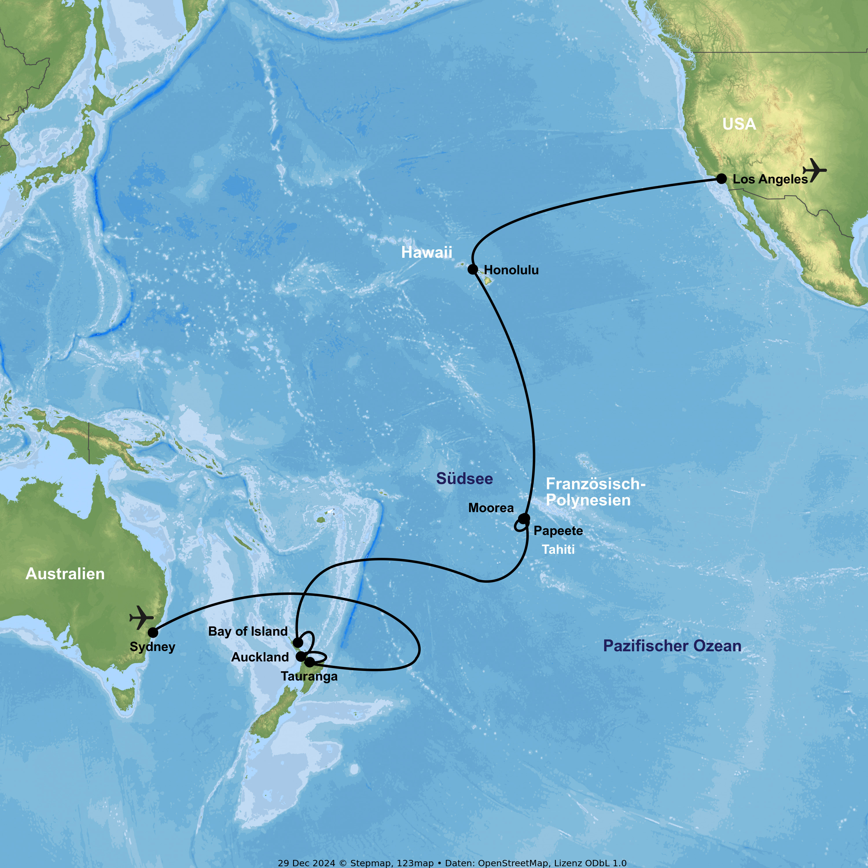 Kreuzfahrt mit der Discovery Princess von Sydney bis Los Angeles