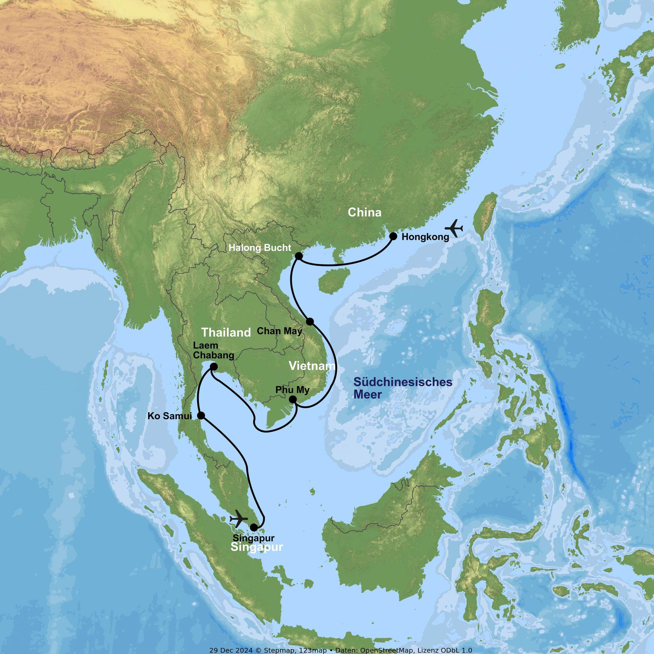 Kreuzfahrt mit der Mein Schiff 6 von Singapur bis Hongkong