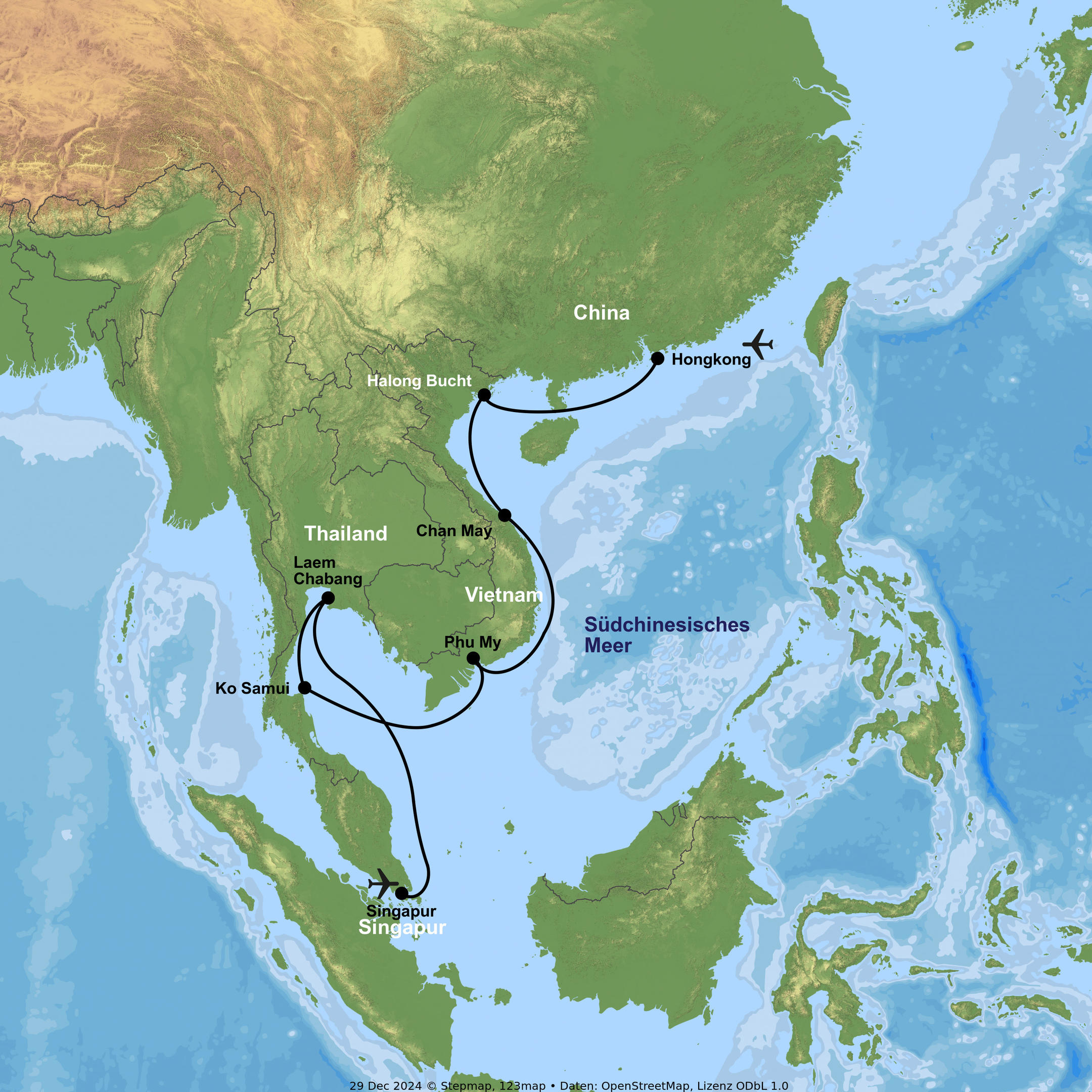 Kreuzfahrt mit der Mein Schiff 6 von Hongkong bis Singapur