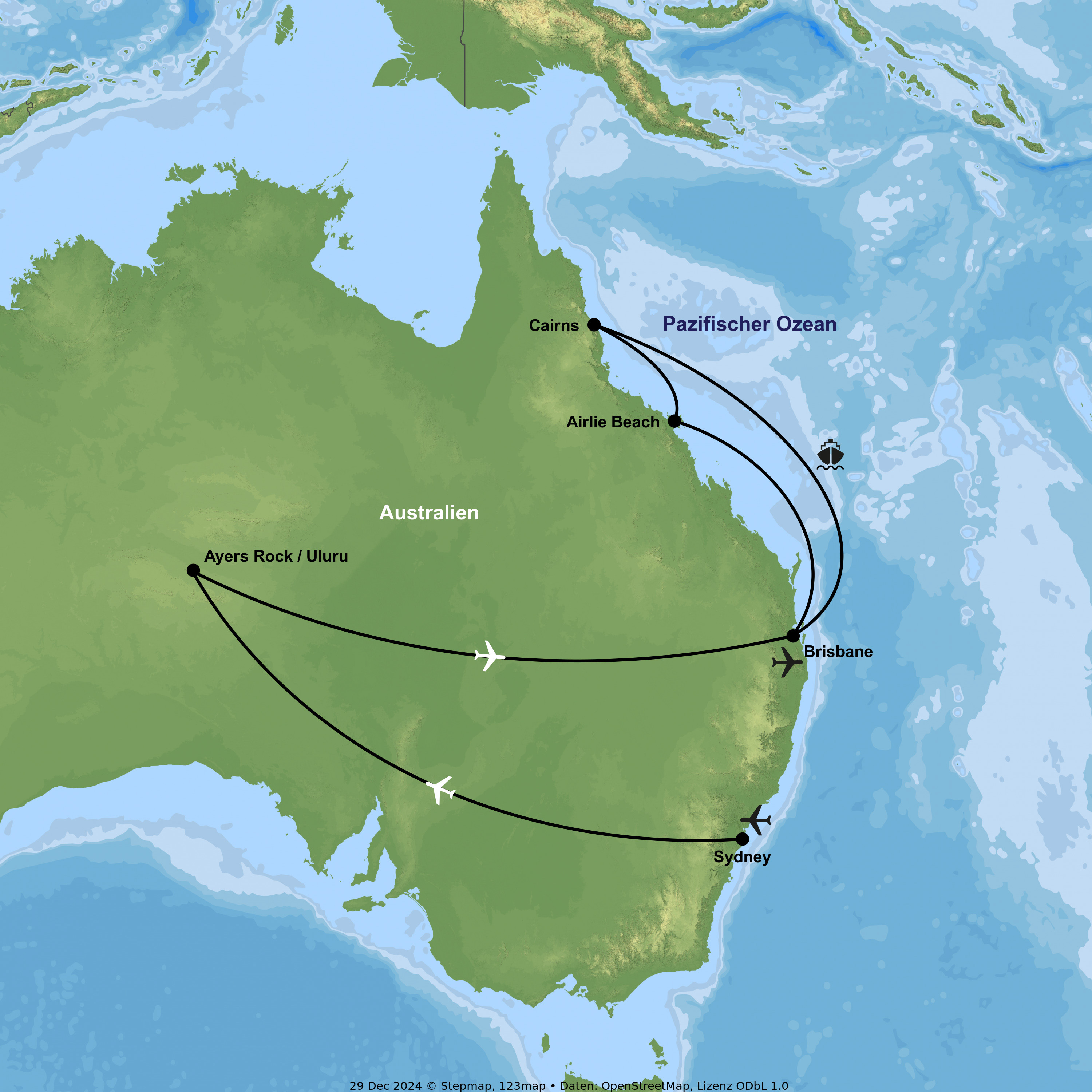 Kreuzfahrt mit der Voyager of the Seas ab/an Brisbane inkl. Rundreise von Sydney bis Brisbane