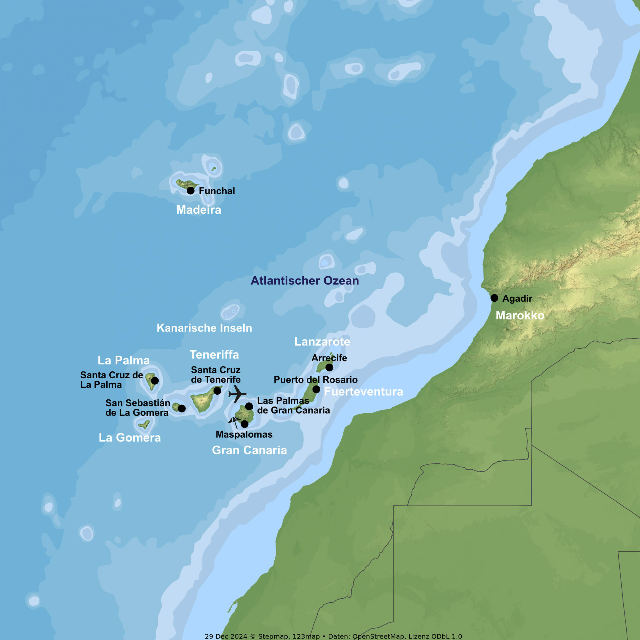 Kreuzfahrt mit AIDAbella ab/bis Gran Canaria mit 5 Nächten Hotelaufenthalt