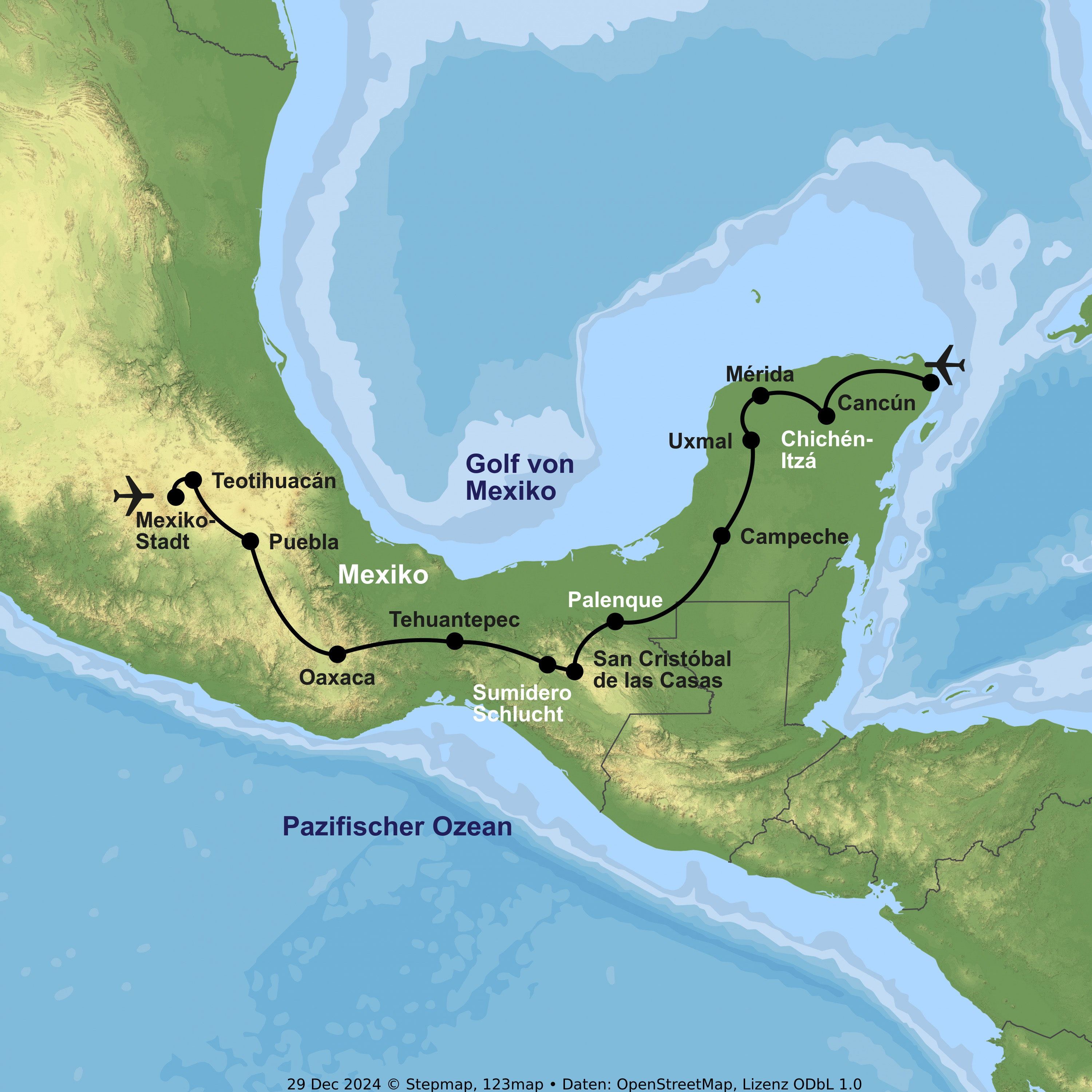 Von den Maya zu weißen Traumstränden
