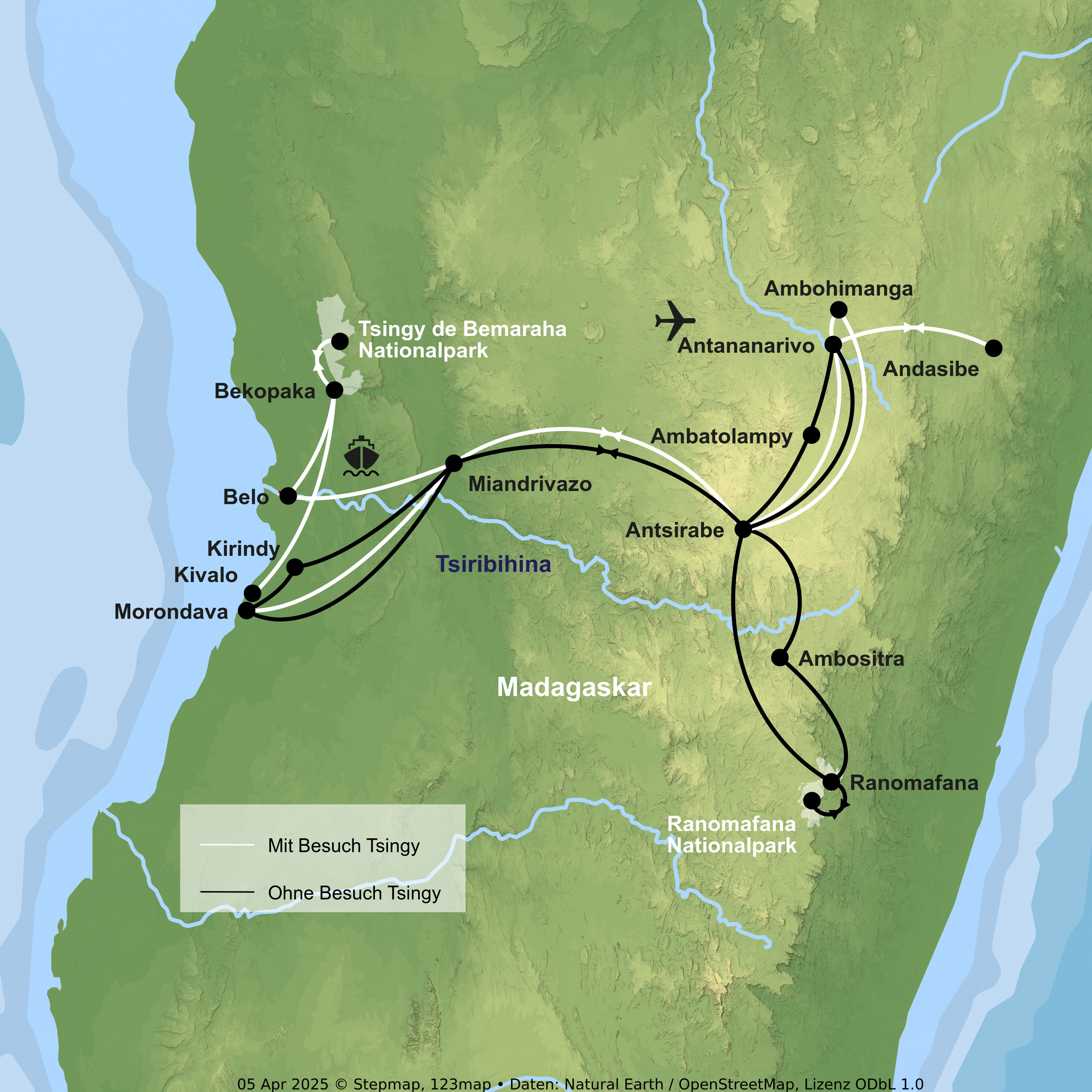 Die Insel der Lemuren und Baobabs