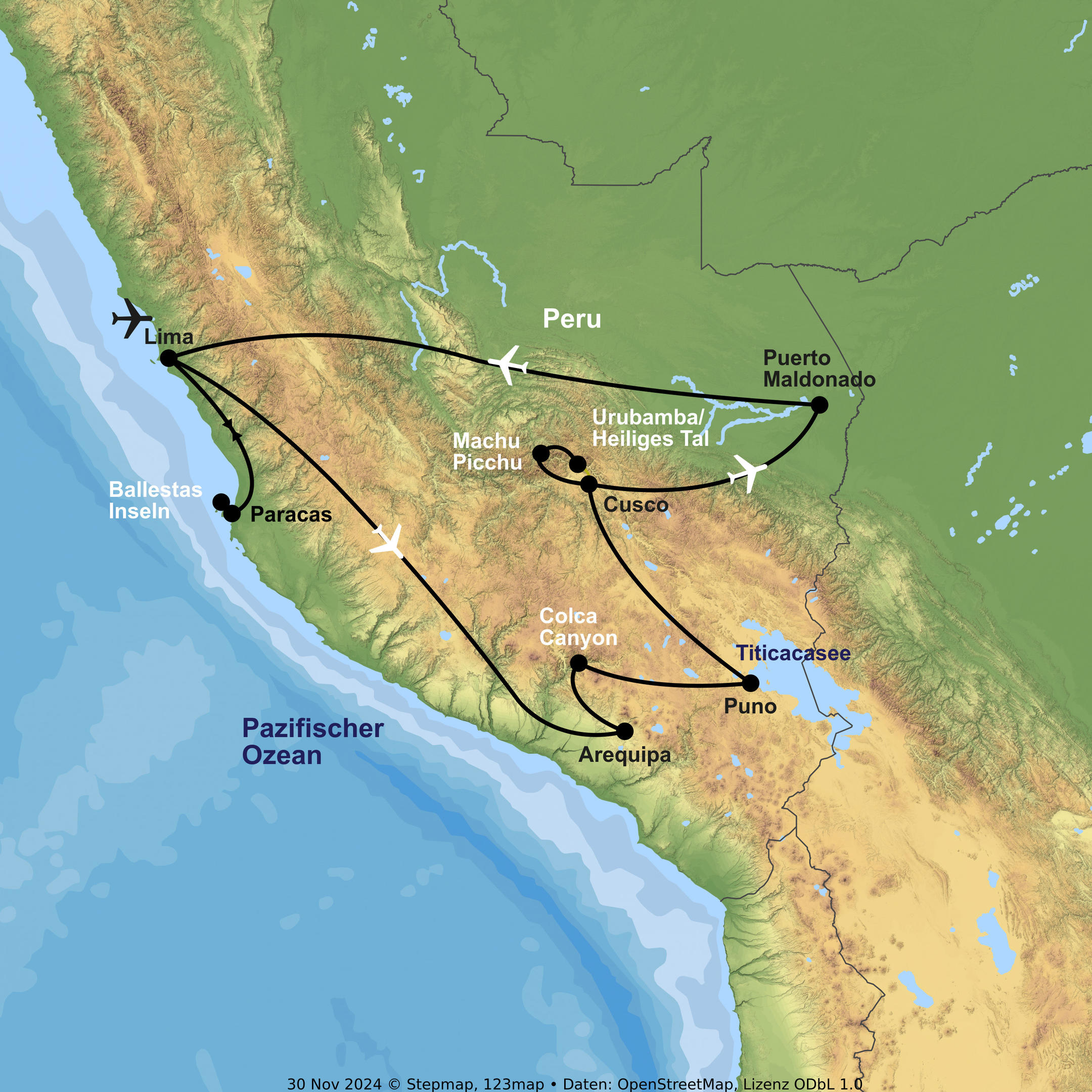 Von alten Inkawegen ins Reich des Dschungels