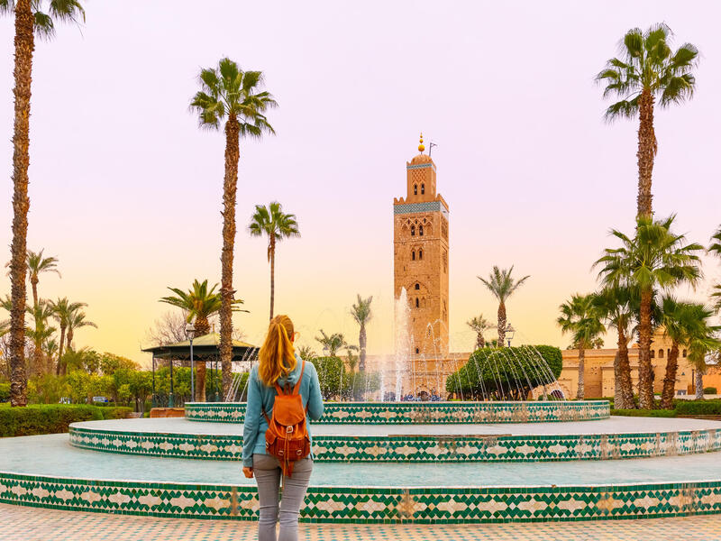 Rundreisen Marokko: Zwischen Oasen, Kasbahs & bunten Souks 8-tägig inkl. Flüge 3-/4-Sterne-Hotels mit Frühstück Inkl. Besichtigung der Koutoubia-M