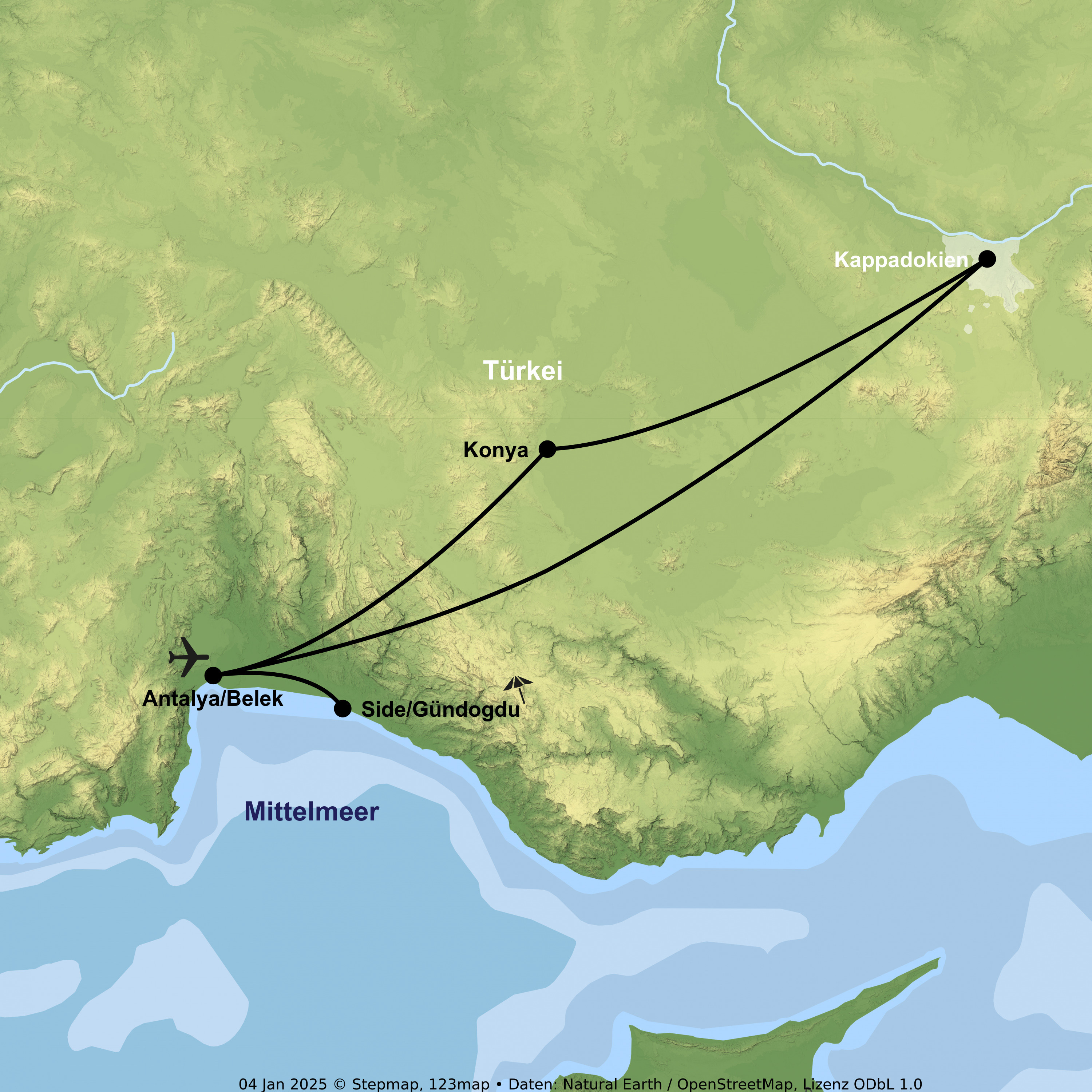 Im Reich der Feenkamine & Bade-Erholung an der Türkischen Riviera