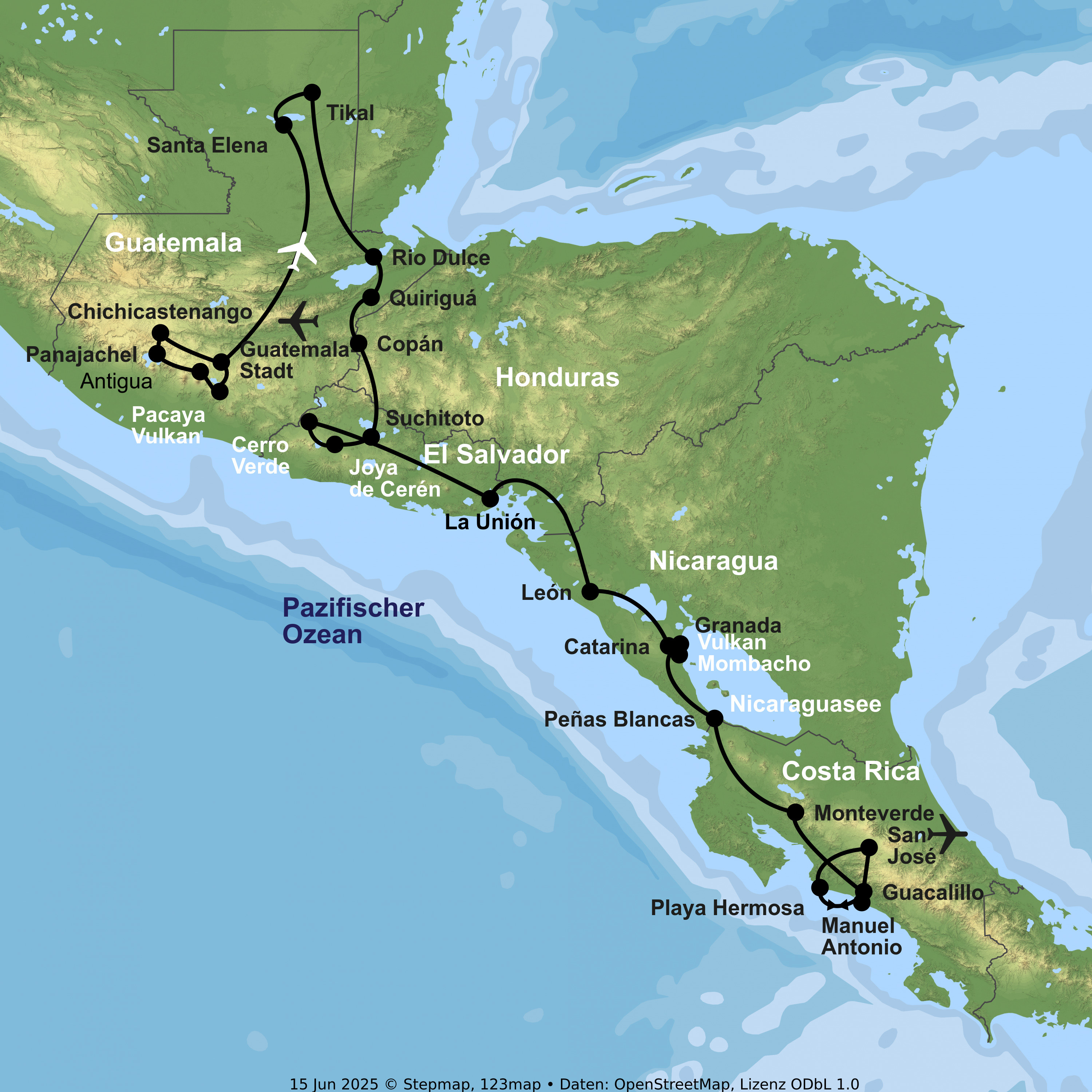 Zwischen Vulkanen, Dschungel & Geschichte