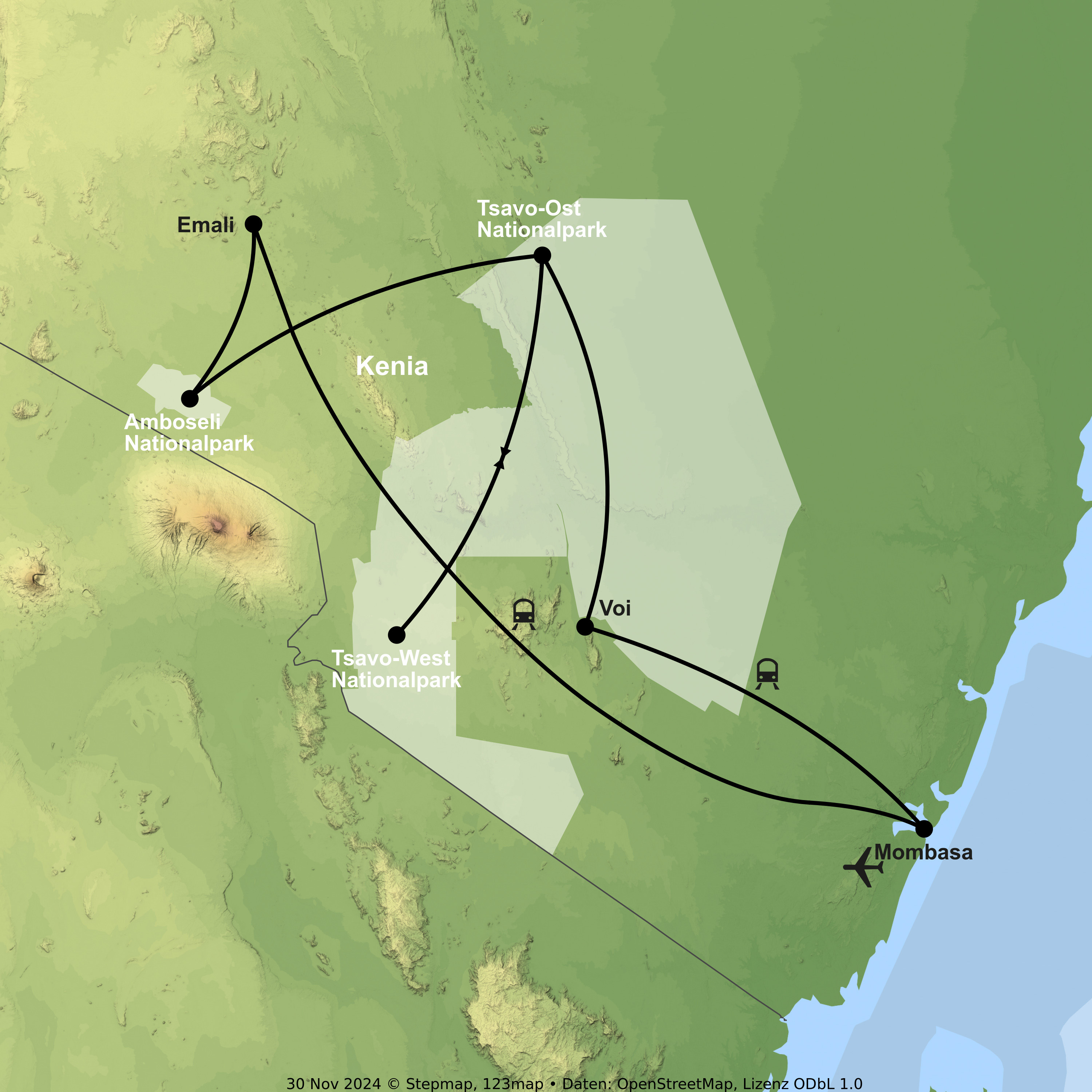 Safari, Zugfahrt & Badegenuss in kleiner Gruppe