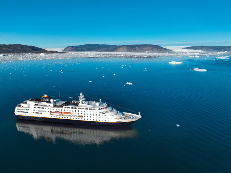 Kreuzfahrten Grönland: Kreuzfahrt mit MS Hamburg ab/an Kangerlussuaq 10-tägig inkl. Flüge Premium-Schiff mit Vollpension Inkl. 50 € Bordguthaben