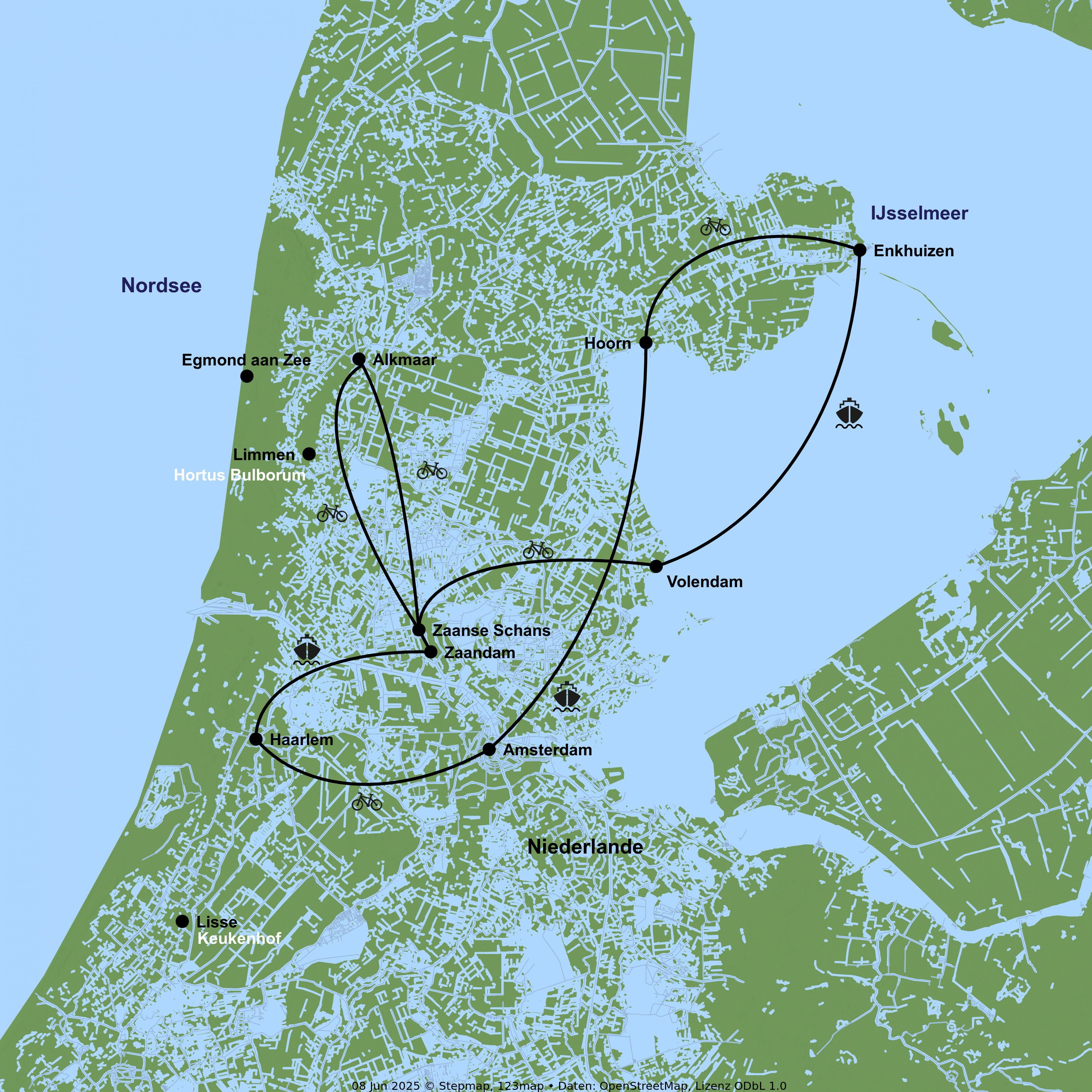 Flusskreuzfahrt zur Tulpenblüte mit Rad & Schiff MS De Nassau ab/an Amsterdam