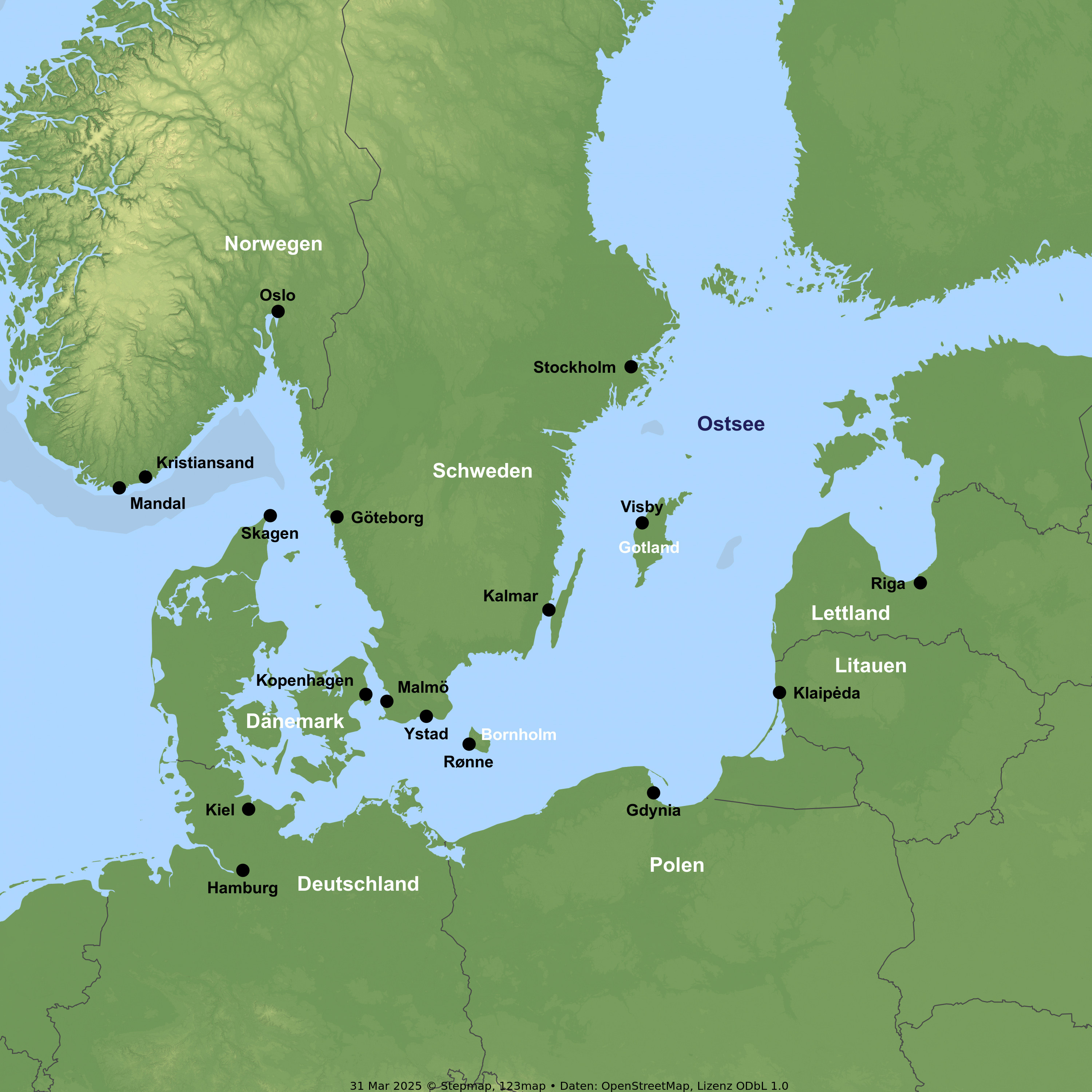 Kreuzfahrt mit VASCO DA GAMA ab Kiel bzw. Hamburg