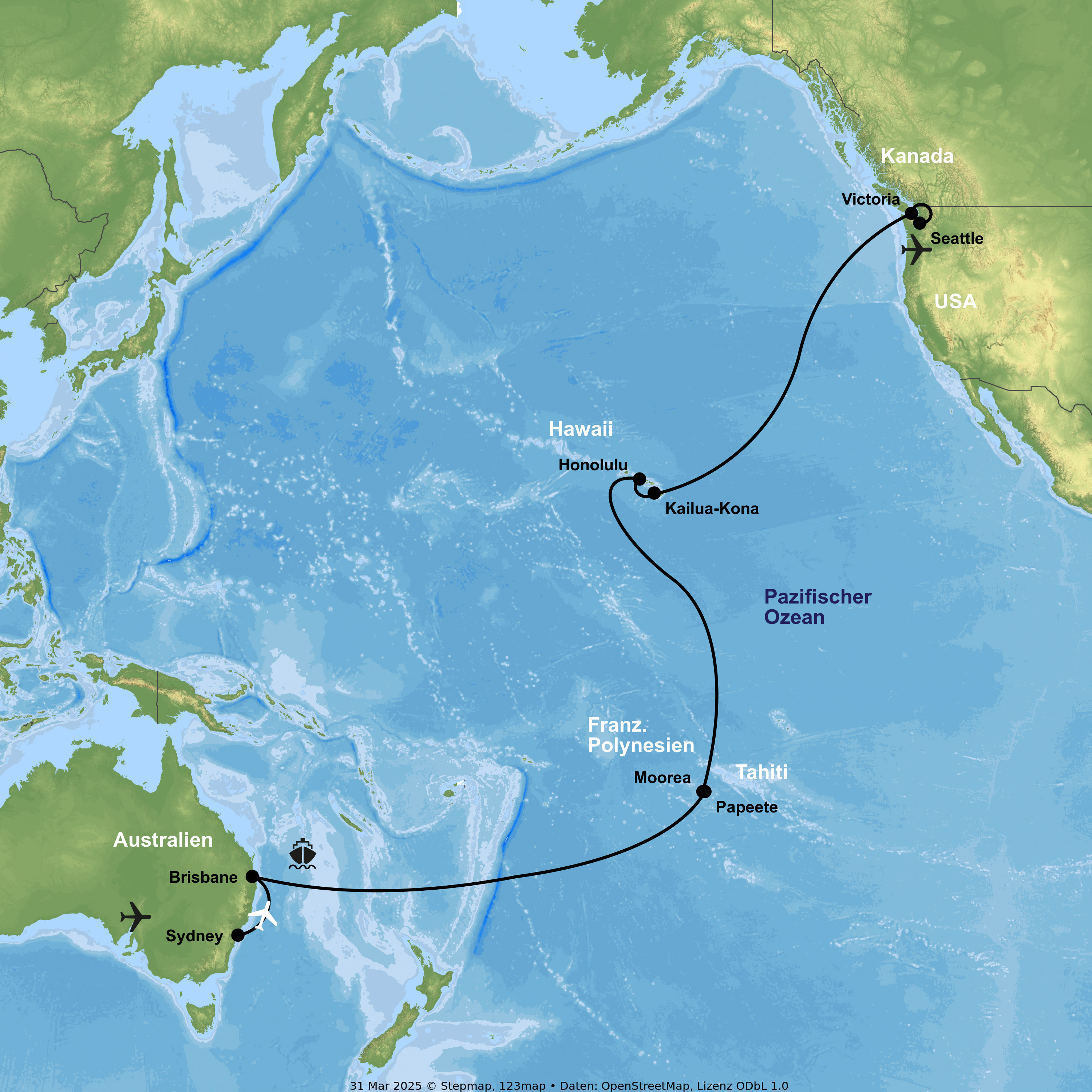 Kreuzfahrt mit der Voyager of the Seas von Brisbane bis Seattle inkl. Vor- & Nachprogramm