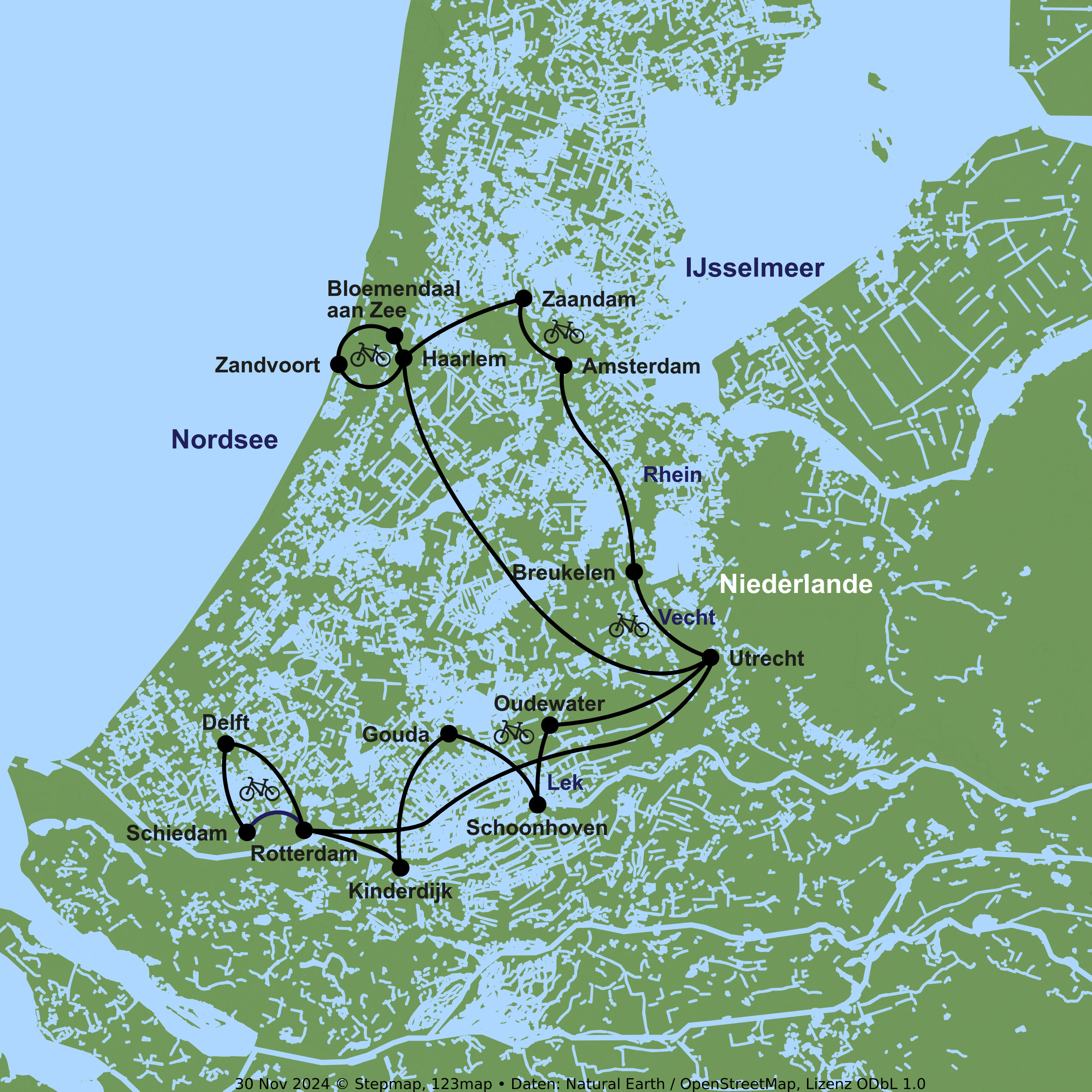 Mit Rad & Schiff MS De Amsterdam ab/an Amsterdam