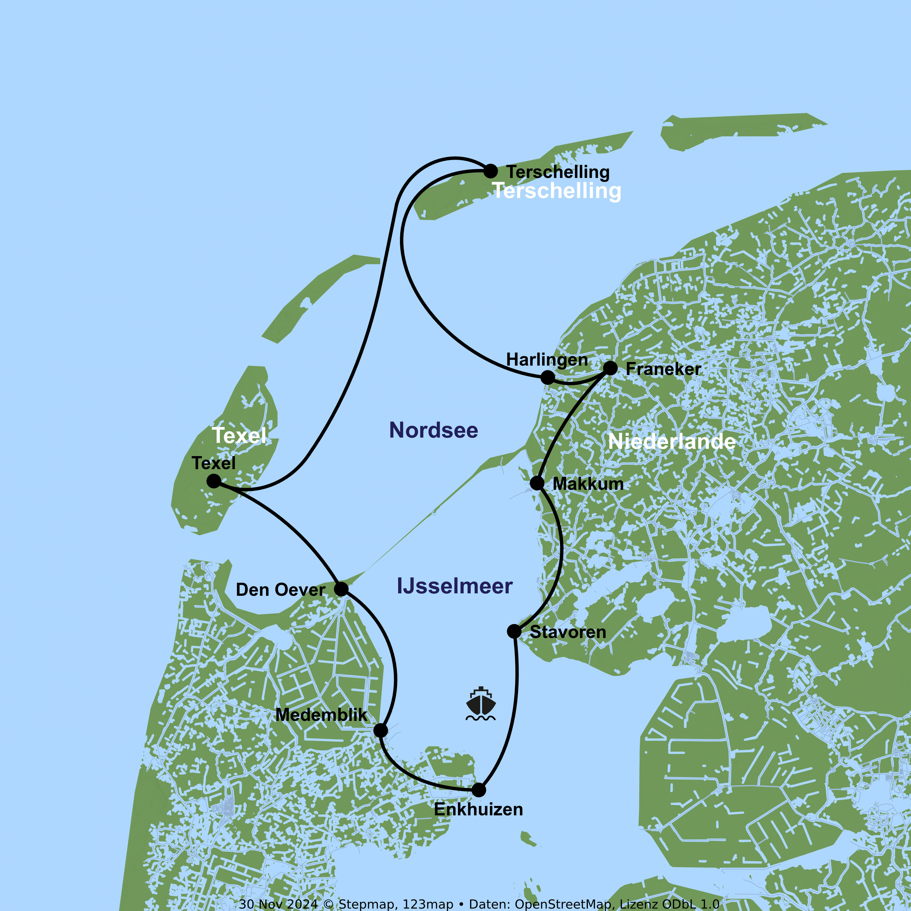 Sail & Bike mit Mare fan Fryslân ab/an Enkhuizen