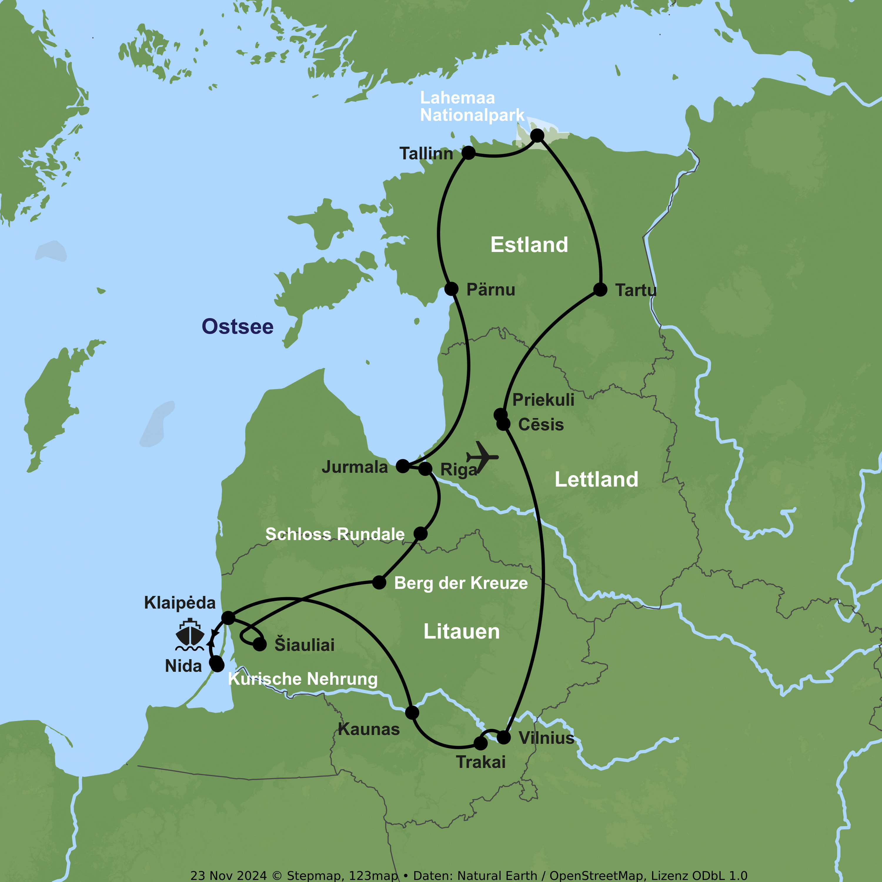 Zwischen Gutshöfen, Nationalparks und Riga