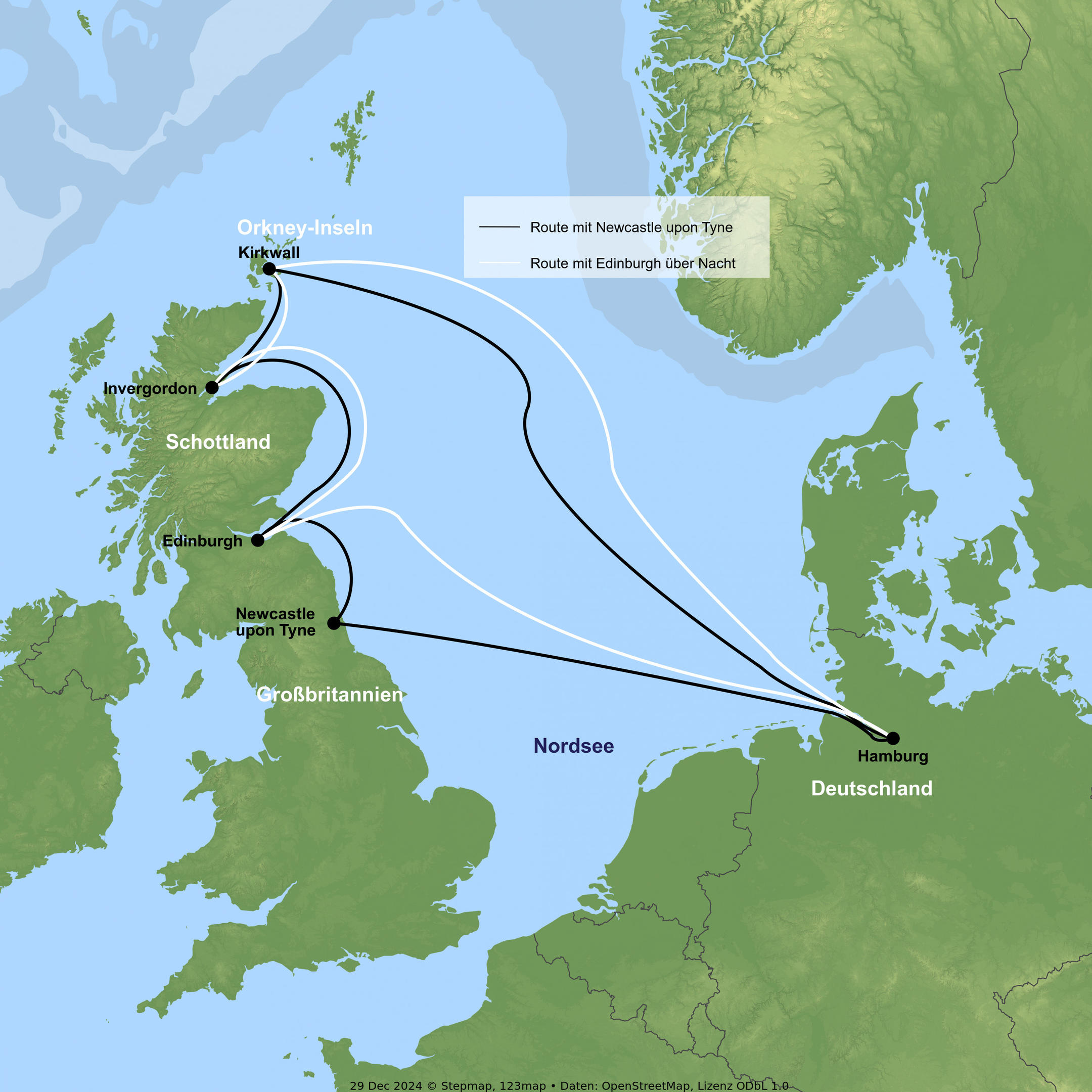 Kreuzfahrt mit der Costa Favolosa ab/an Hamburg