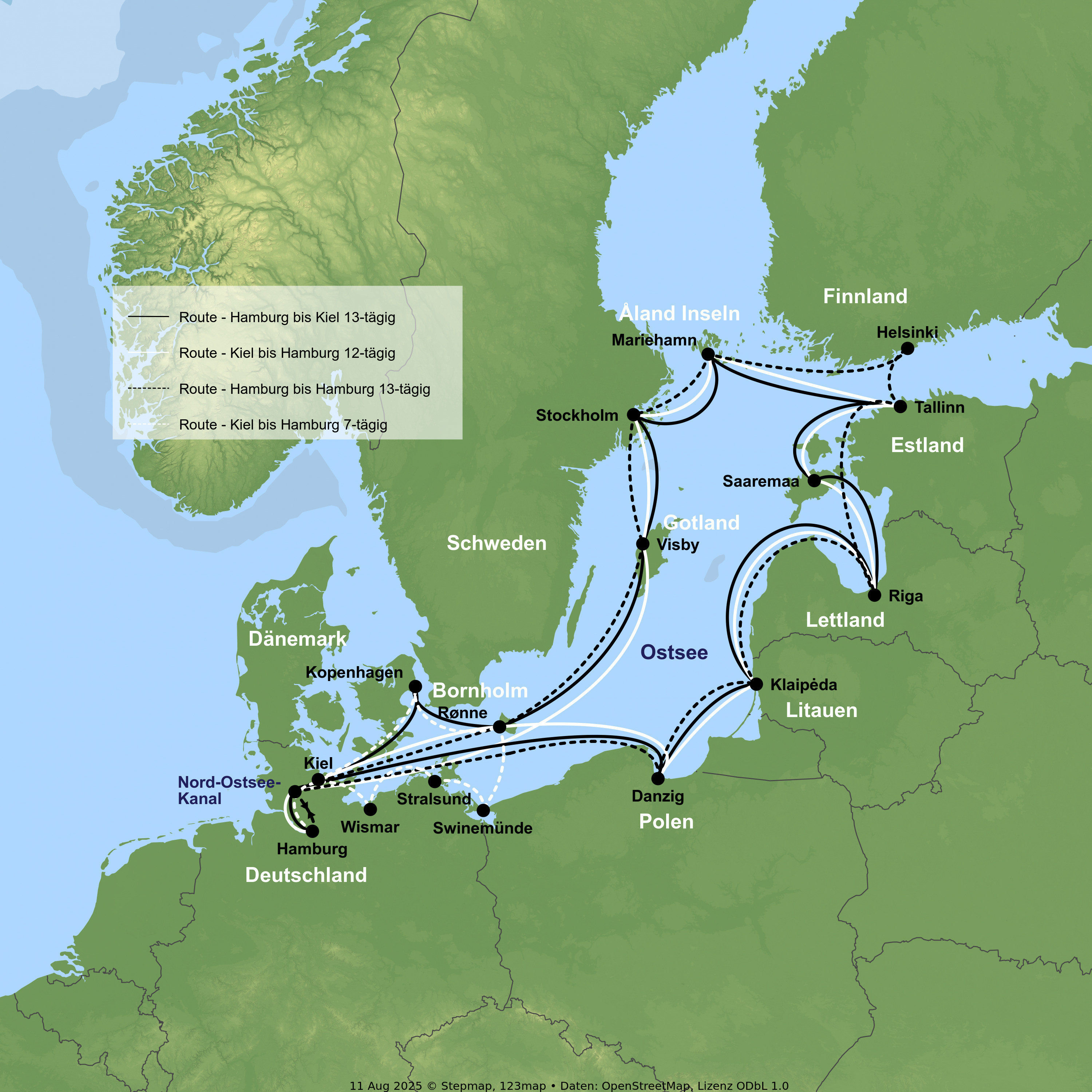 Kreuzfahrt mit MS Hamburg ab Kiel oder Hamburg