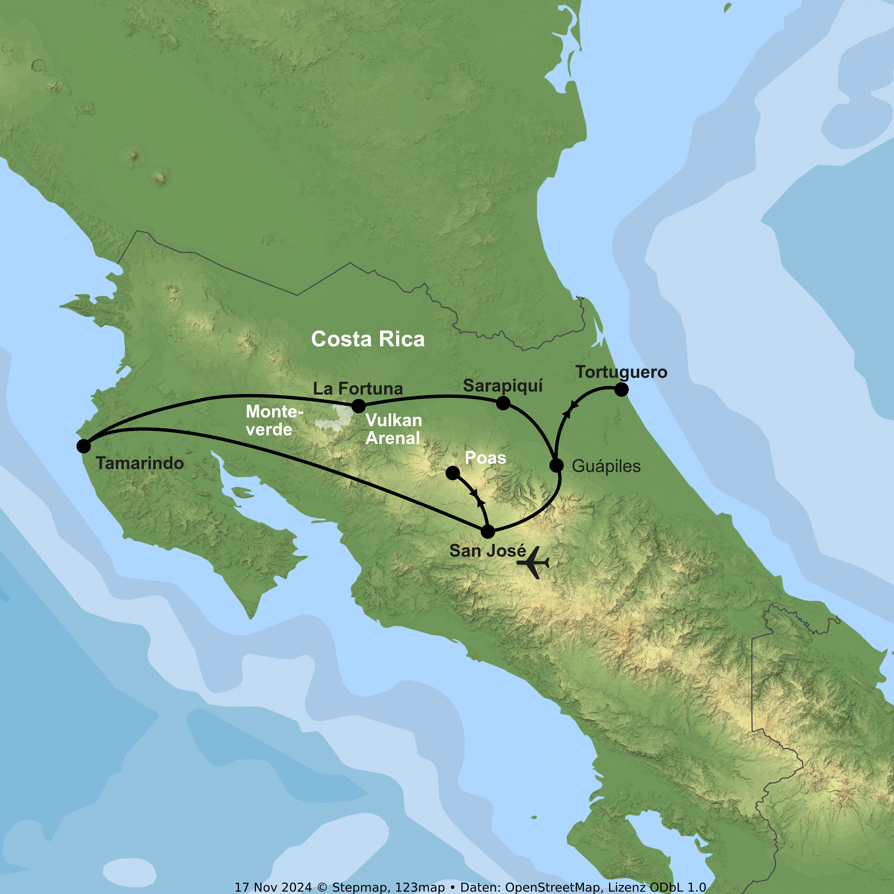 Hängebrücken, heiße Quellen & goldene Strände