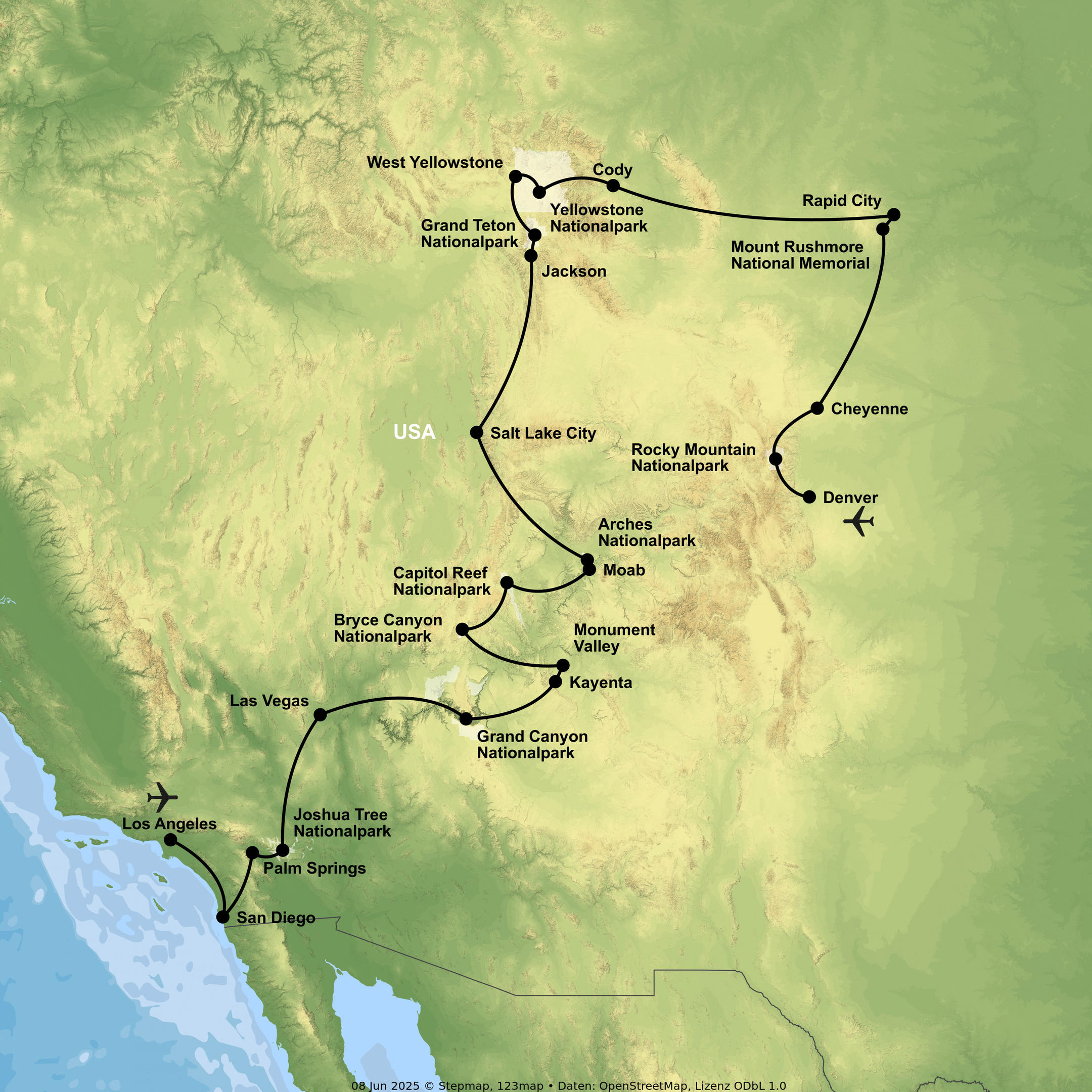 Naturwunder und Nationalparks des Wilden Westens