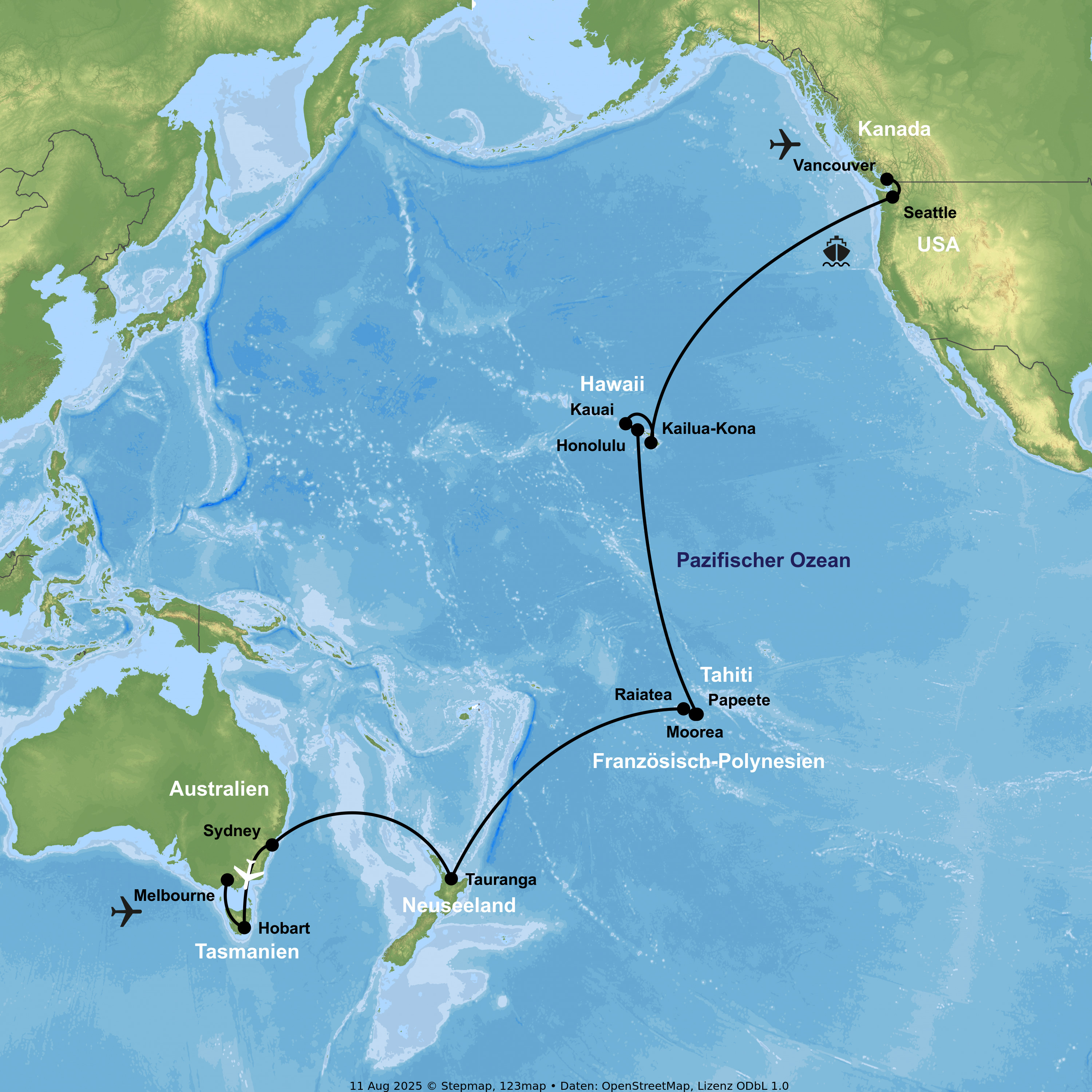 Kreuzfahrt mit der Anthem of the Seas von Vancouver bis Sydney inkl. Vor- & Nachprogramm in Kanada bzw. Australien