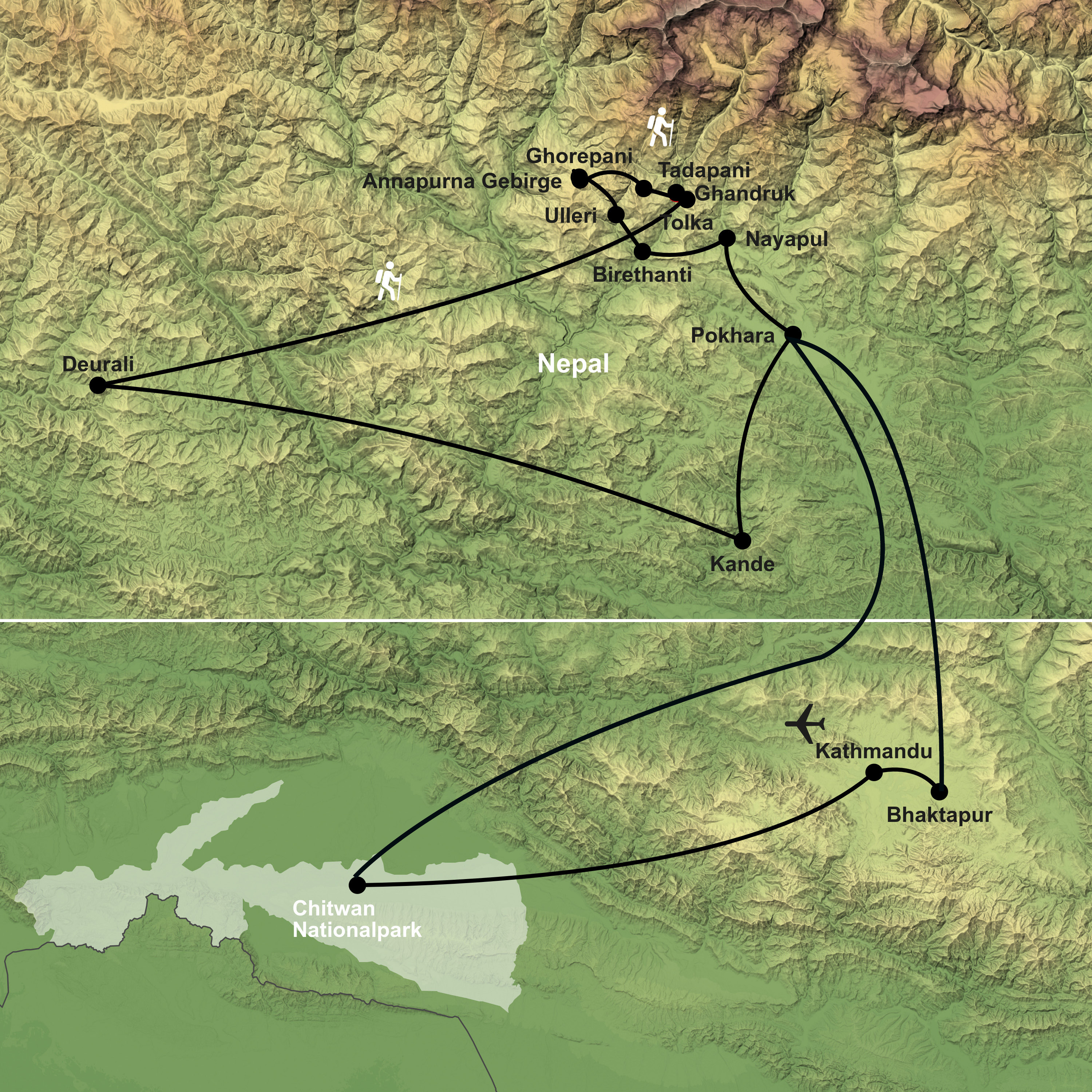 Abenteuer zwischen Bergpfaden und Dschungelpfaden