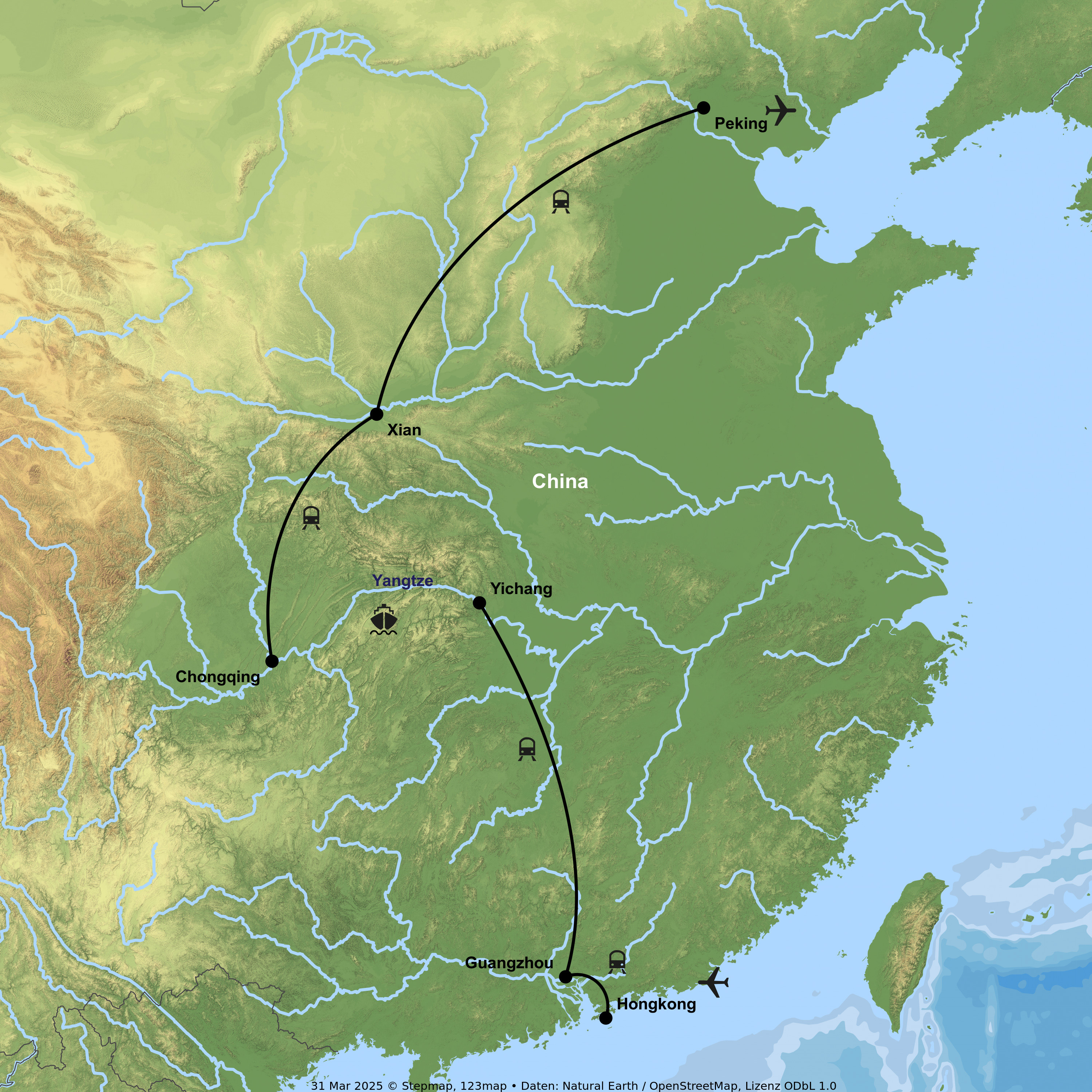 Zwischen Hongkongs Skyline, kaiserlichen Palästen und dem großen Fluss