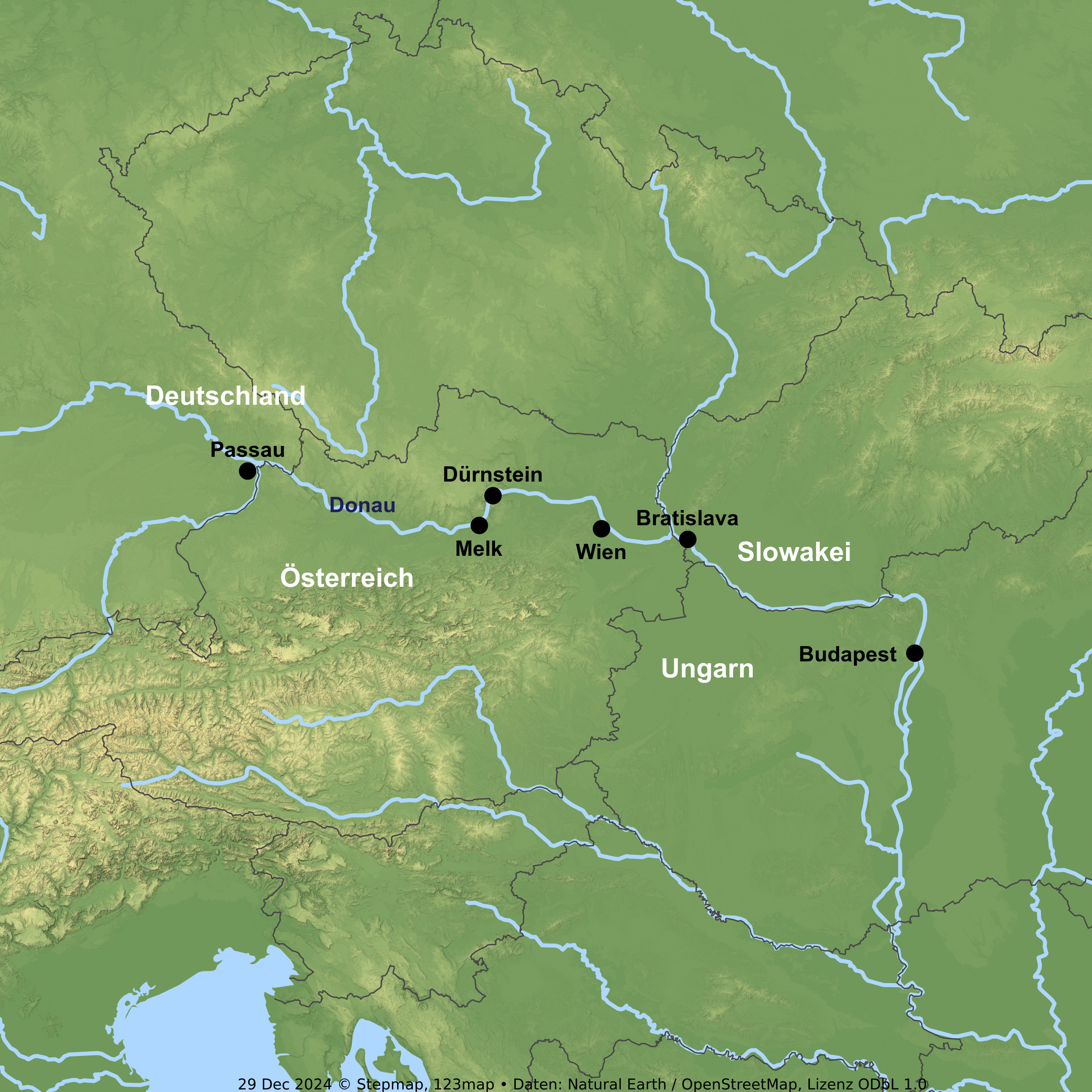 Flusskreuzfahrt mit MS COMPASS EMPRESS ab/an Passau