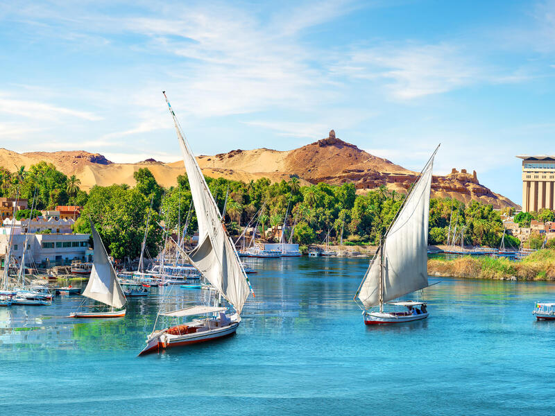 Rundreisen Ägypten: Nilkreuzfahrt ab/an Luxor & Baden in Hurghada 15-tägig inkl. Flüge 4-Sterne-Hotel mit All Inclusive / 4-Sterne-Schiff mit Vollp