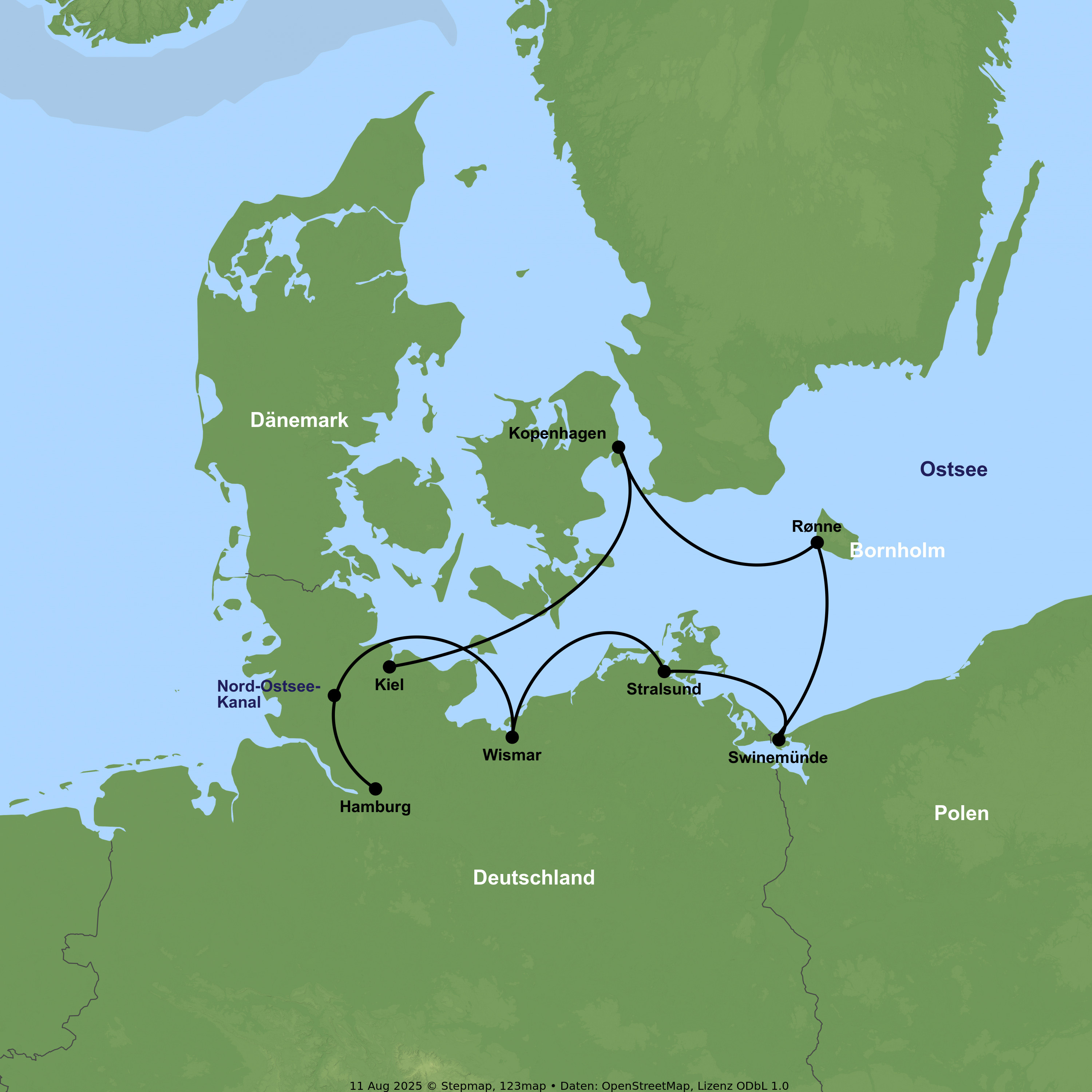Kreuzfahrt mit MS Hamburg von Kiel bis Hamburg