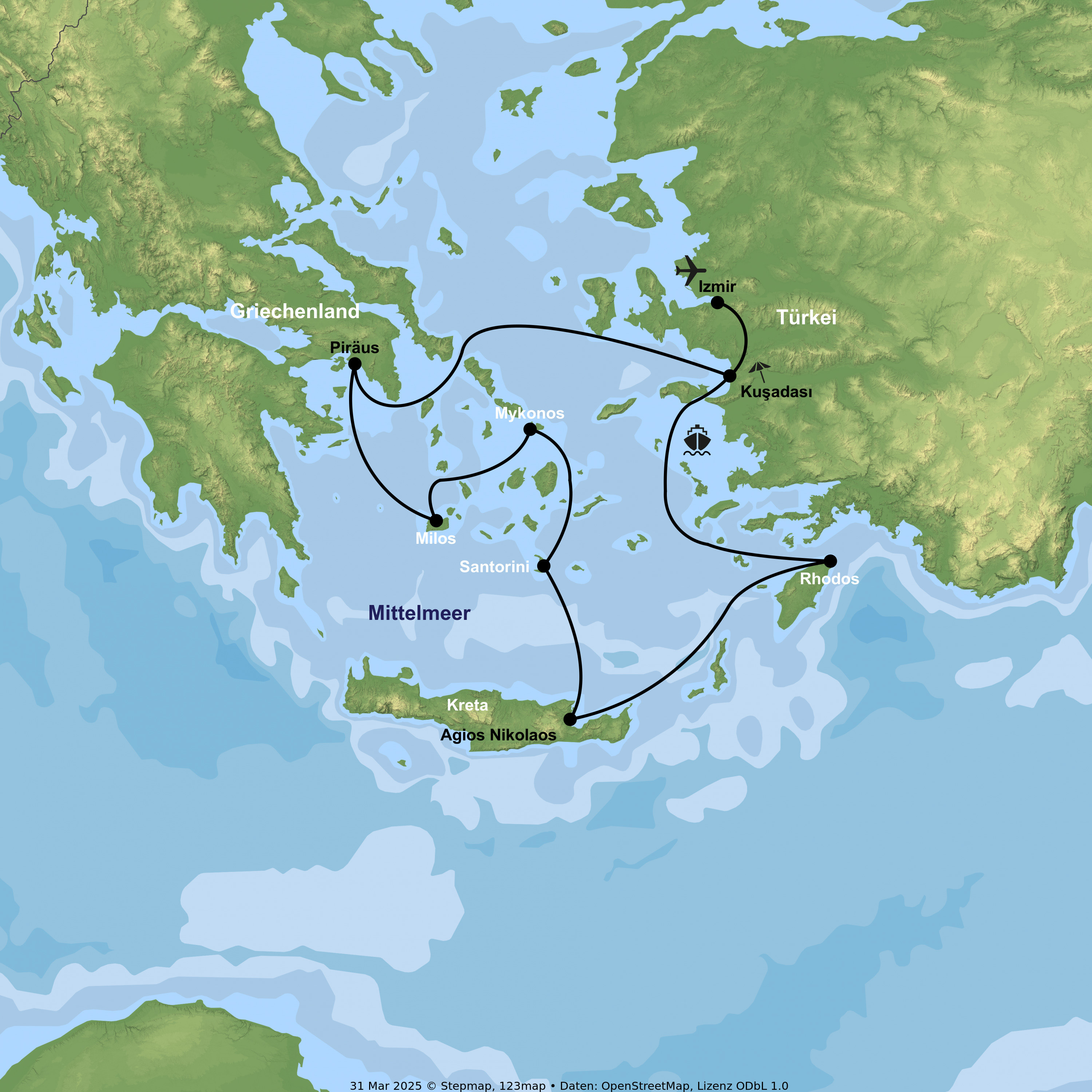 Kreuzfahrt mit Celestyal Journey ab/an Kuşadası inkl. Badenaufenthalt in Kuşadası