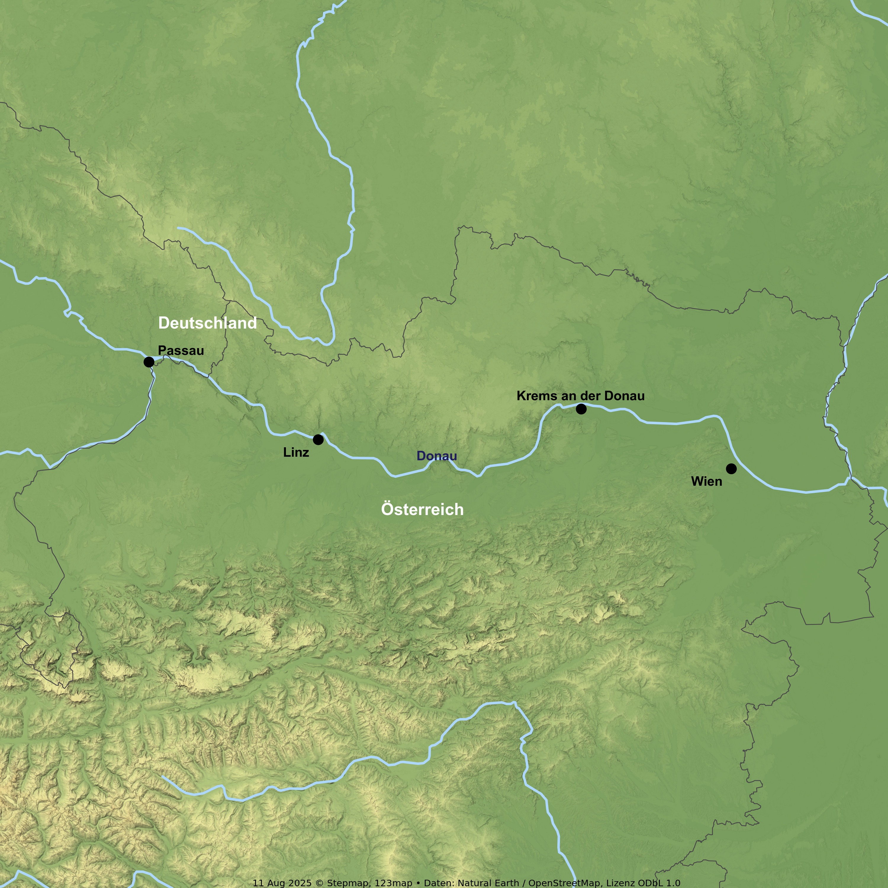 Flusskreuzfahrt mit der MAXIMA ab/an Passau