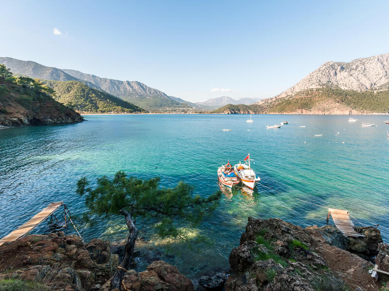 Flugreisen Türkei – Blaue Reise: Kreuzfahrt mit einem Motorsegler ab/an Kemer mit Baden in Alanya 15-tägig inkl. Flüge Motorsegler mit Vollpension