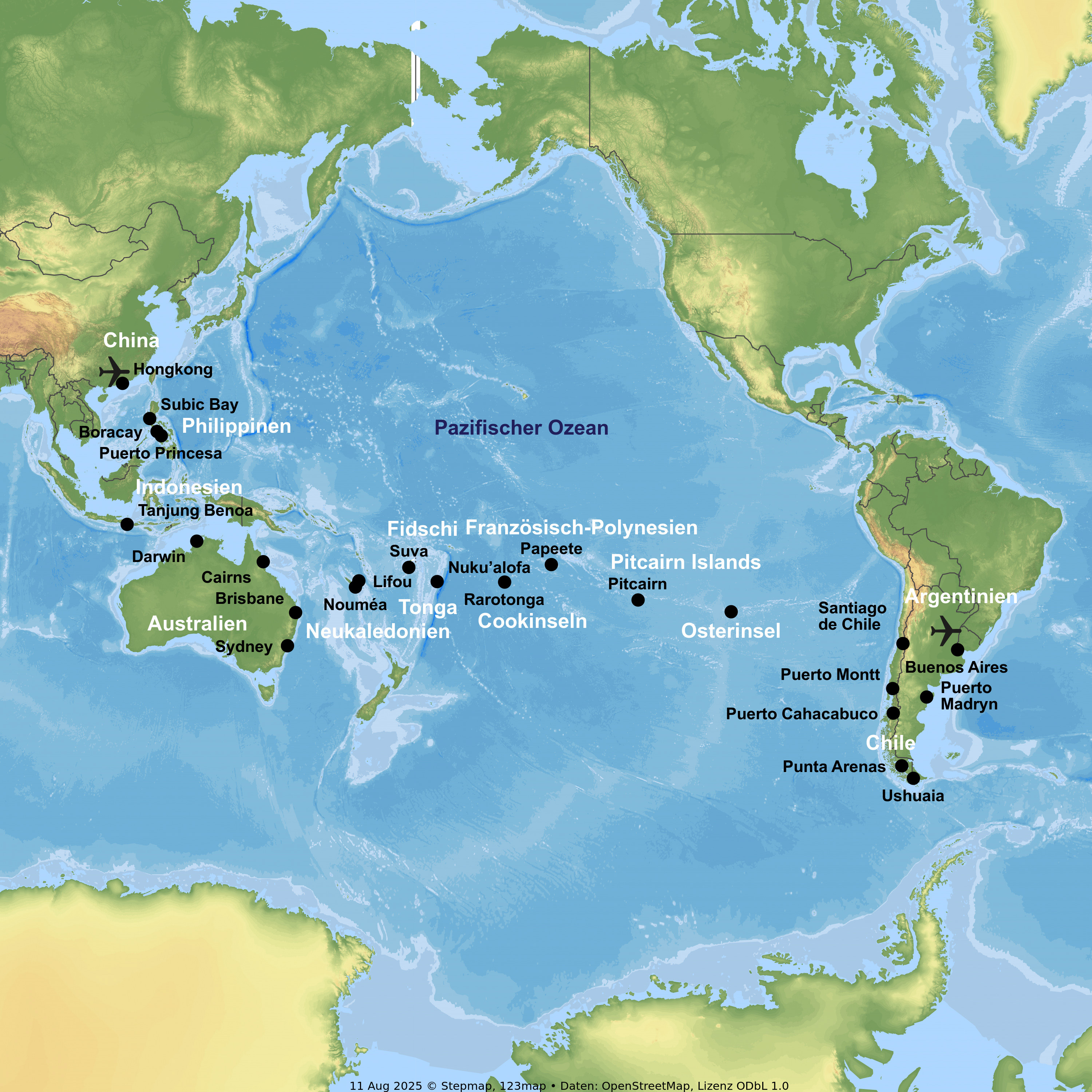 Kreuzfahrt mit Costa Serena ab Hongkong/an Buenos Aires