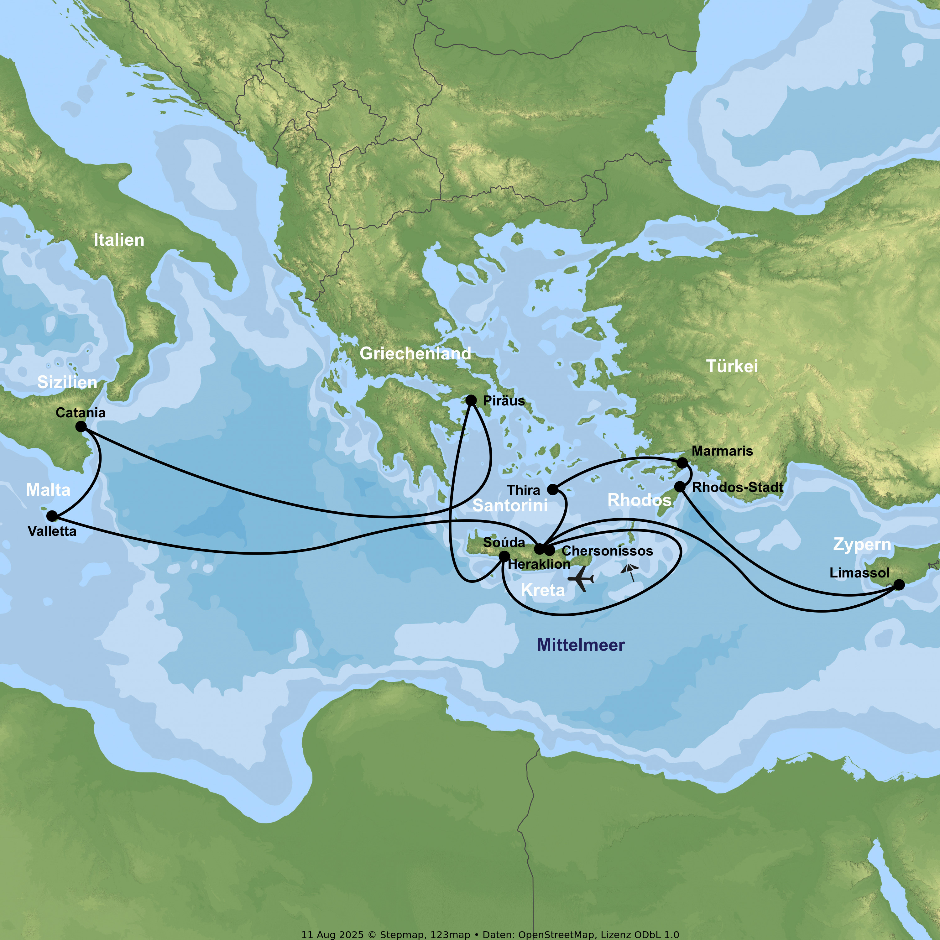 Kreuzfahrt mit Mein Schiff 5 - Von Malta bis Zypern ab/an Heraklion inkl. Badeaufenthalt auf Kreta