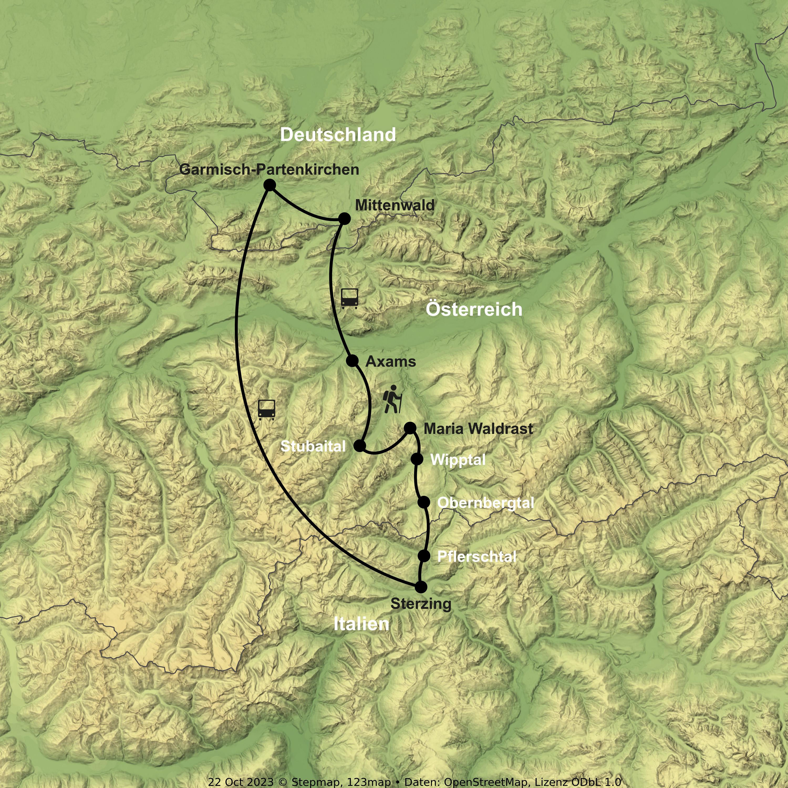 Geführte Alpenüberquerung ab/an Garmisch-Partenkirchen