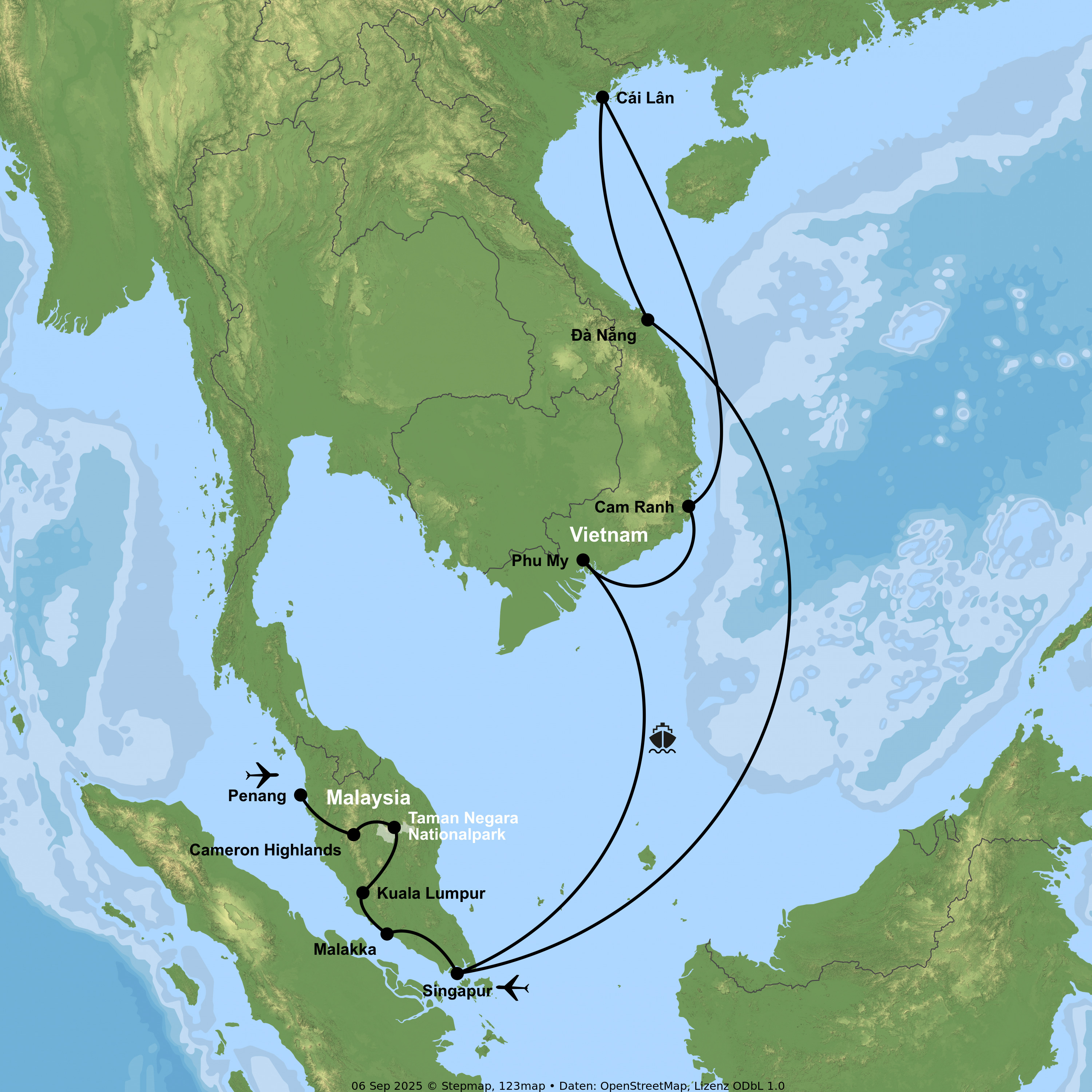 Kreuzfahrt mit der Diamond Princess ab/an Singapur inkl. Malaysia-Rundreise